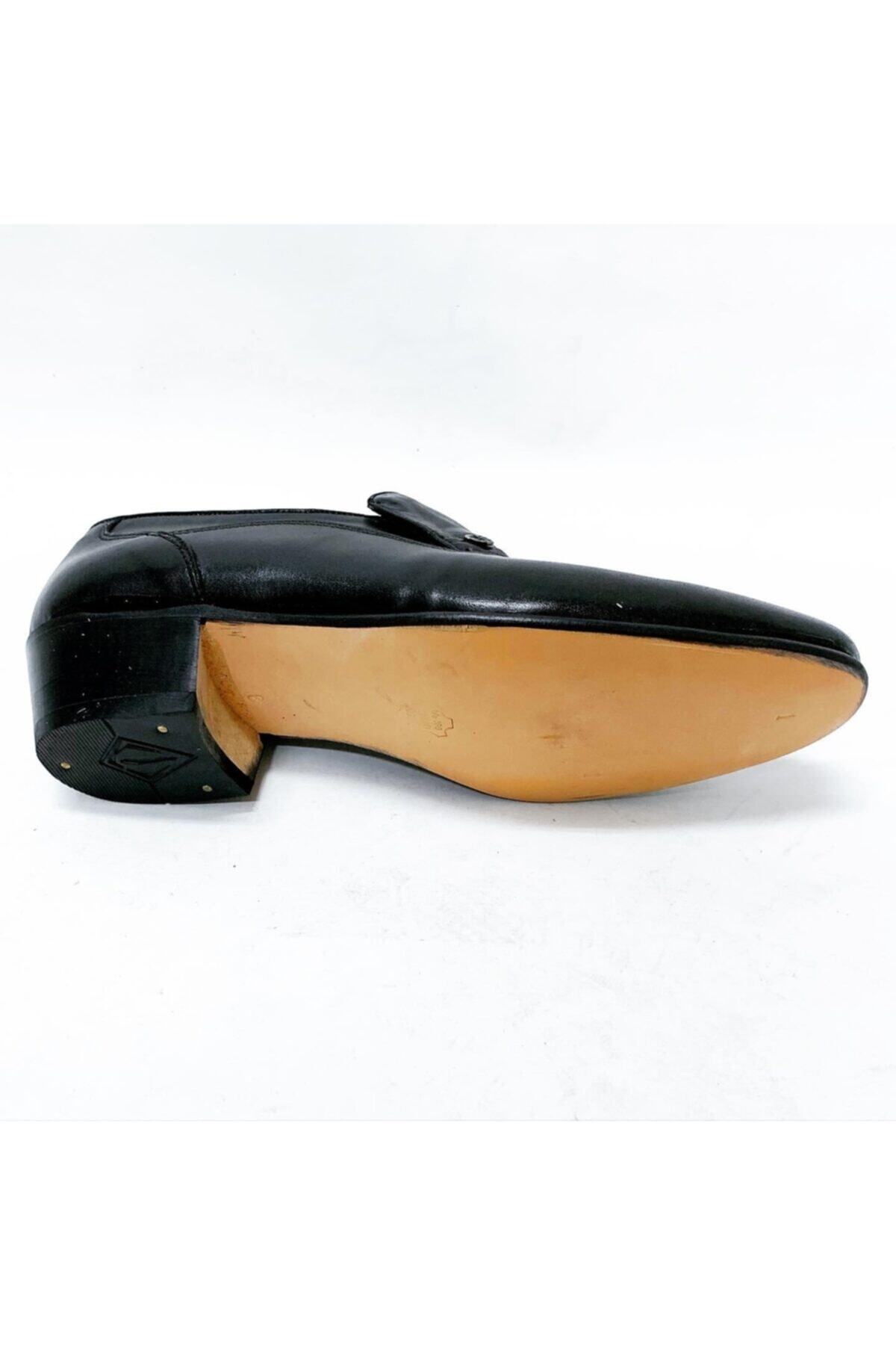 stok83-Men's Black Genuine Leather Wednesday Shoes 2