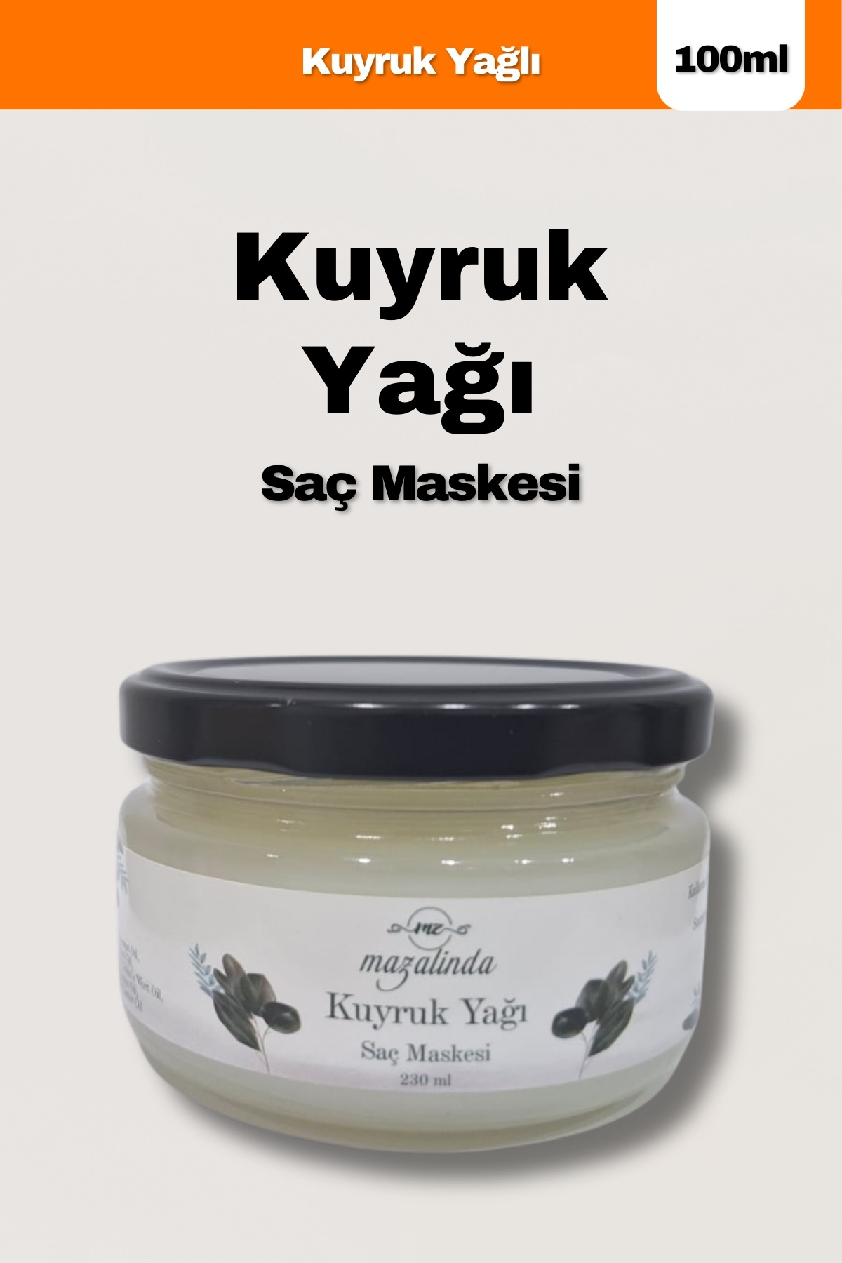 Kuyruk Yağlı Dökülme Kabuklanma Karşıtı Hızlı Uzamaya Yardımcı Saç Maskesi Kuyrukyağı Kremi 230ml — saç-maskesi-230ml — تصویر 3 از 5