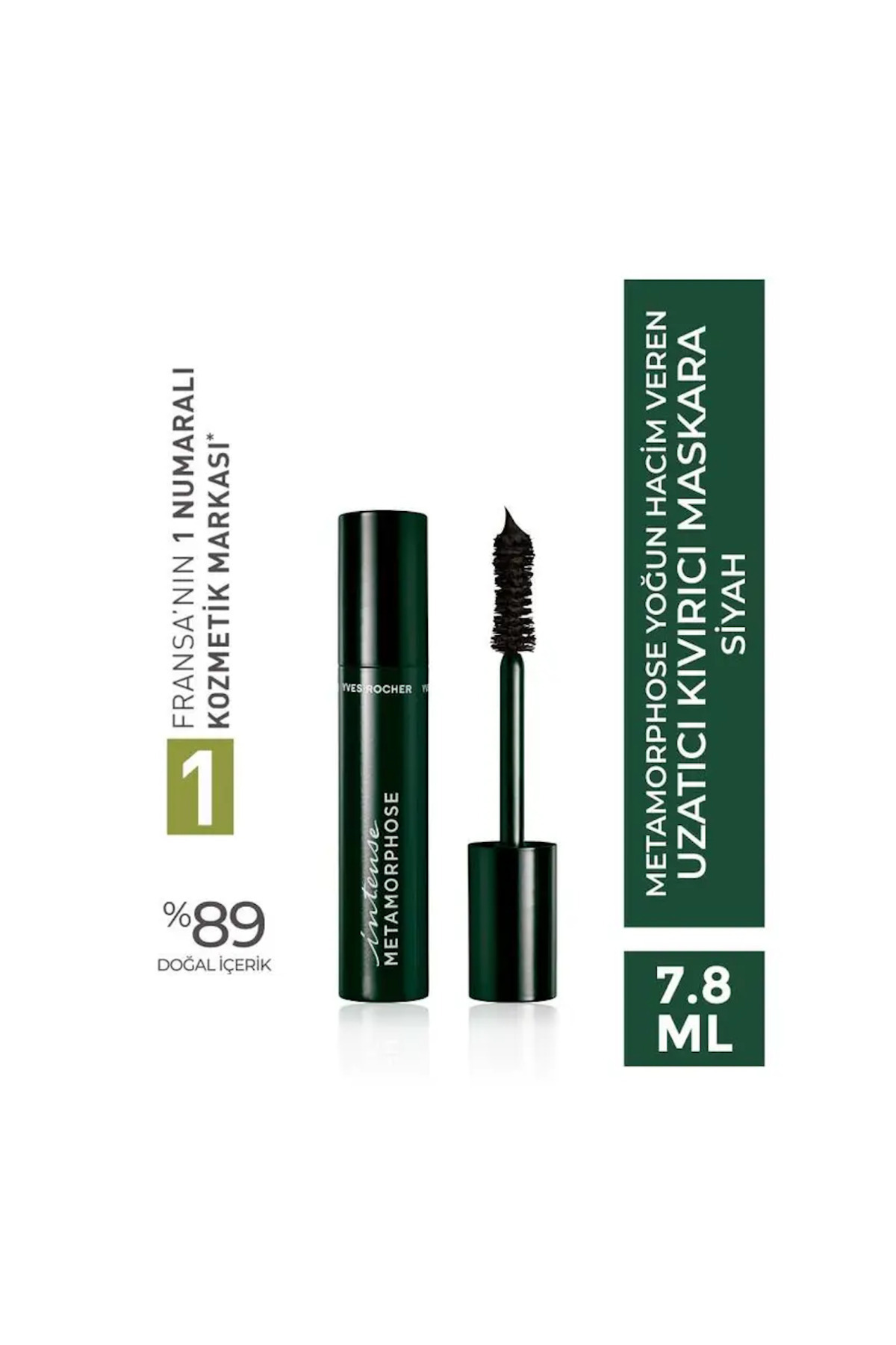 Yves Rocher Yoğun Hacim Veren Uzatıcı Kıvırıcı Maskara-Metamophose-Siyah-34244