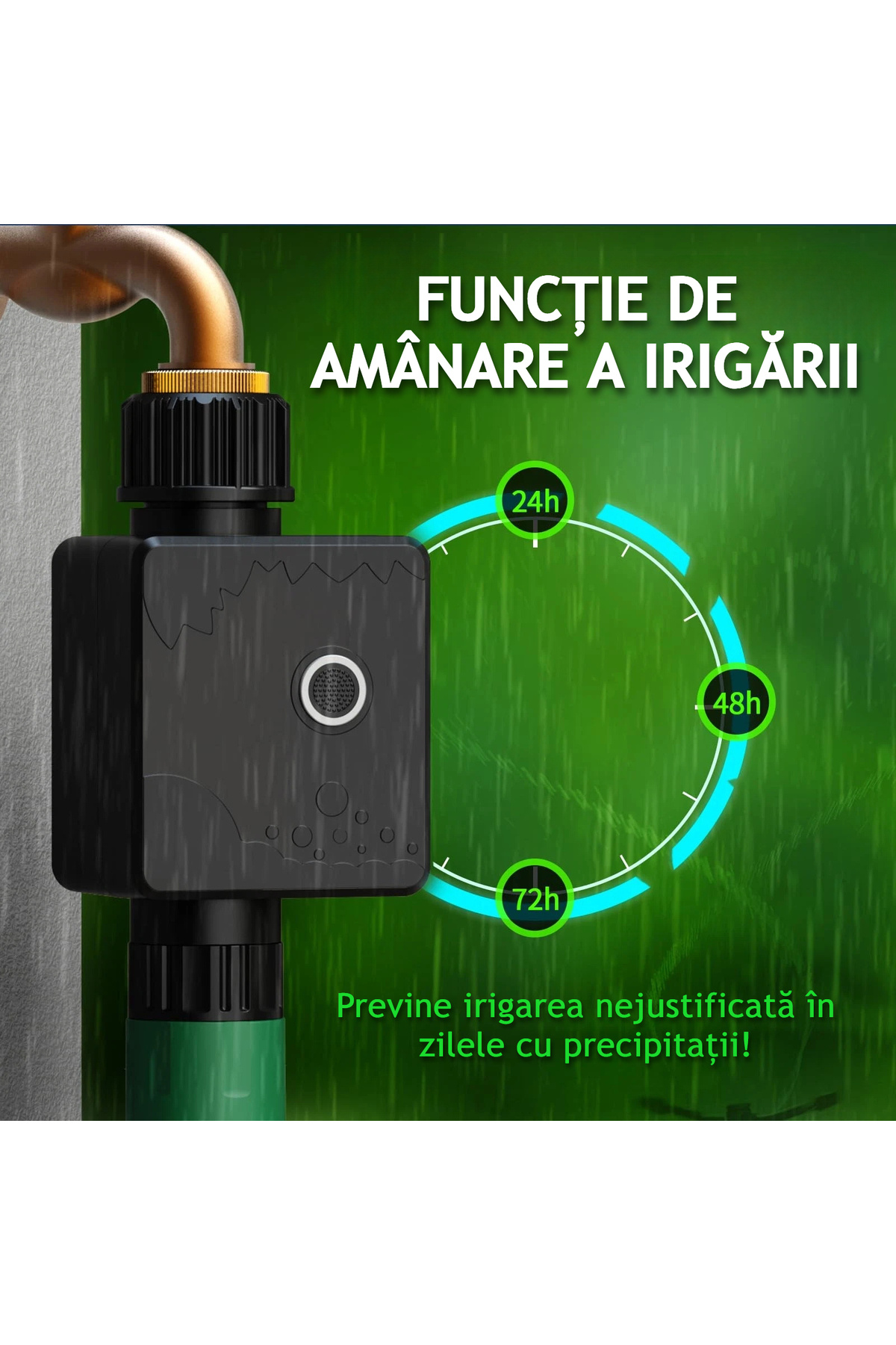 VENTLEX-Intelligent 1 Zone Irrigation/Watering Controller, Manual or App Control 6