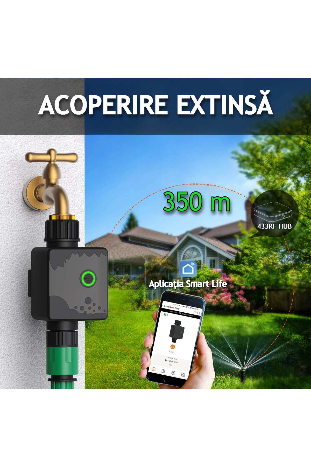 VENTLEX-Intelligent 1 Zone Irrigation/Watering Controller, Manual or App Control 5