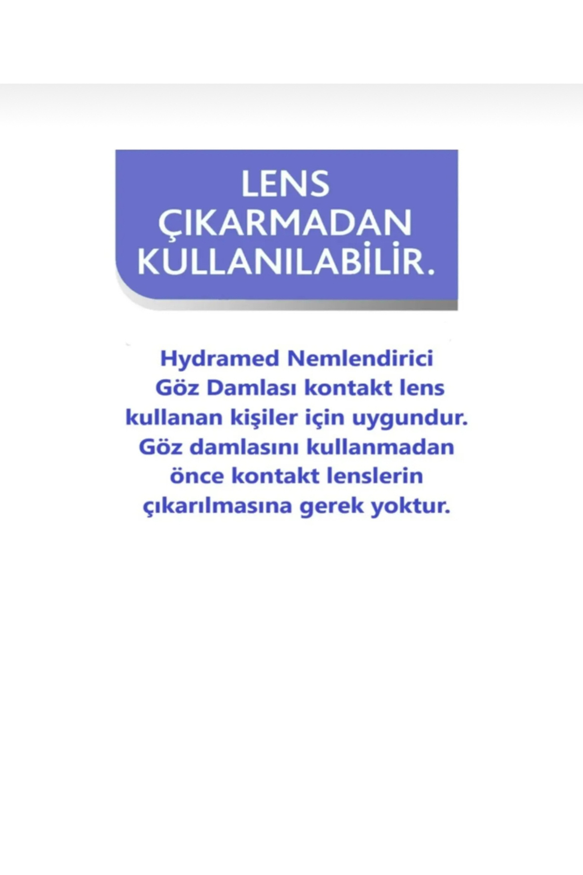 hydramed Nemlendirici Göz Damlası Vial ( Tekli ) 20*0,5 ml 10/2026