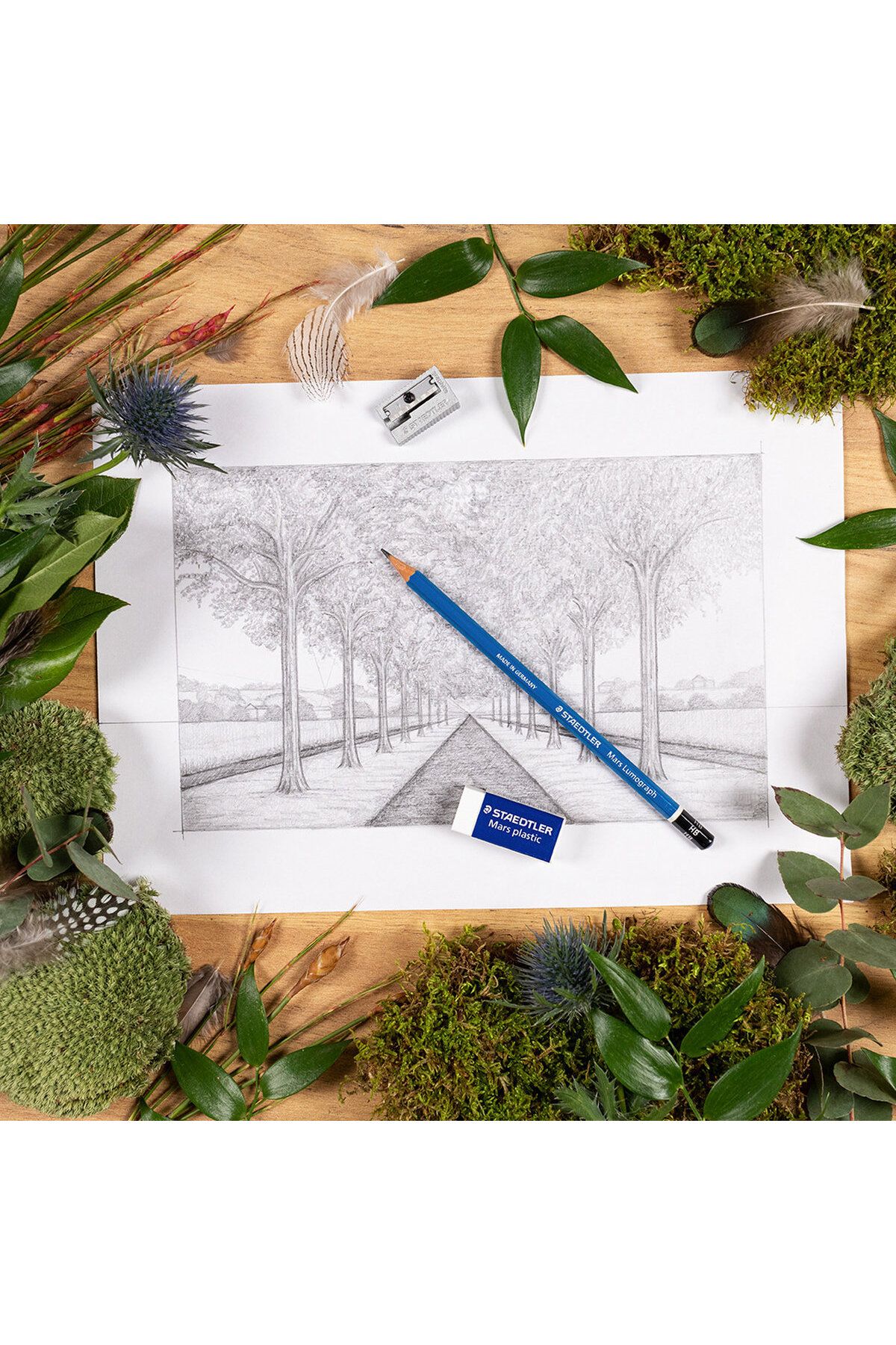 Staedtler-61 100 C6 Mars Lumograph Pencil Set – 6 Pcs 2