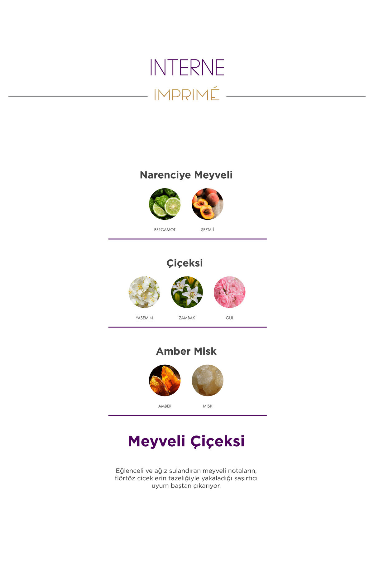 Interne EDP 50 ML & Seyahat Boy 15 ml Kadın Parfüm Seti I Meyveli Ve Çiçeksi I Bergamot, Şeftali — IMP0002-VB1 — تصویر 6 از 8