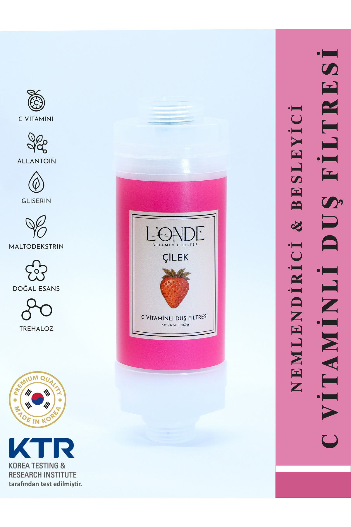 L'ONDE C Vitaminli Duş Filtresi Çilek
