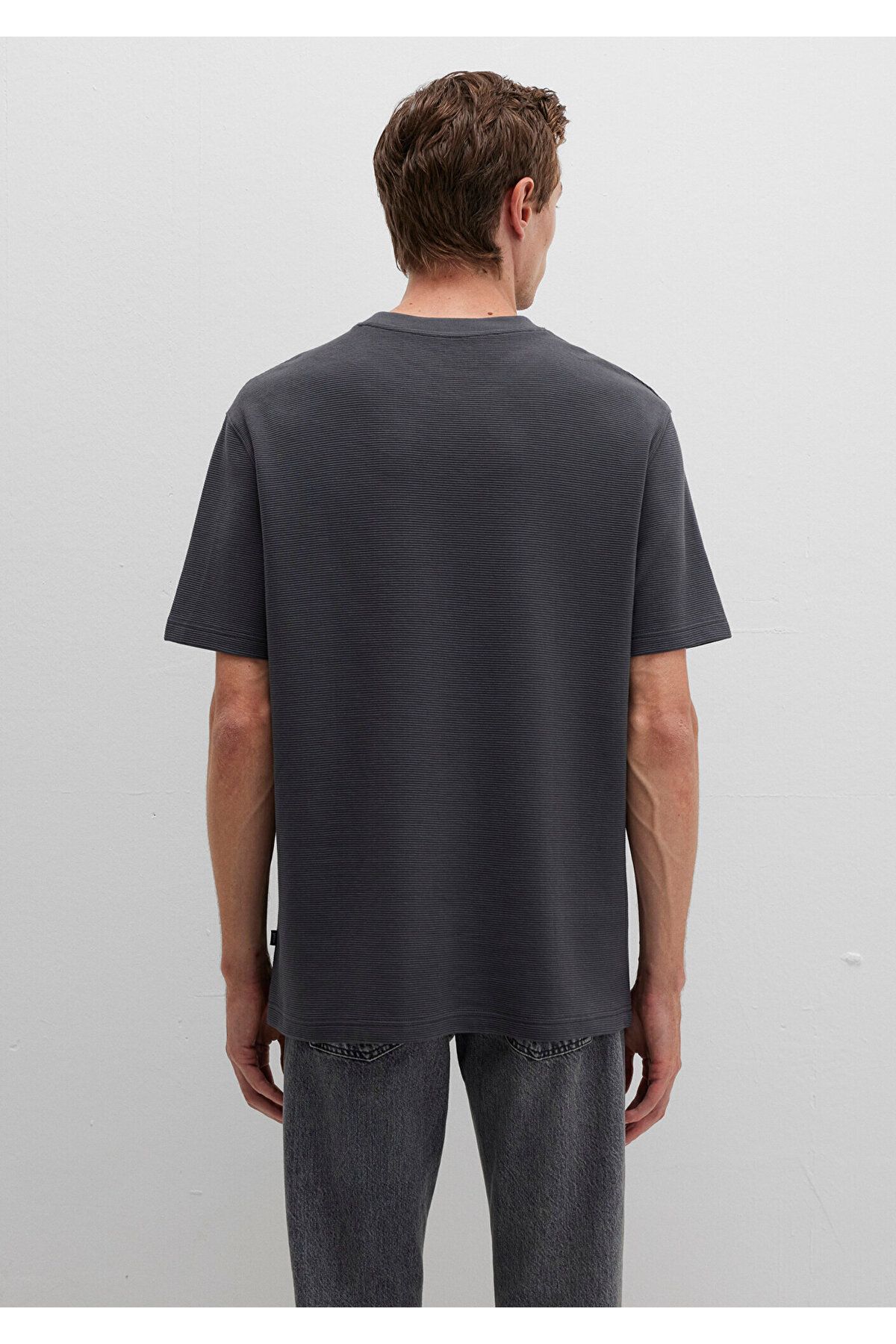 Mavi-Anthracite Khaki Basic T-Shirt Loose Fit / Loose Relaxed Fit 0612830-80106 5