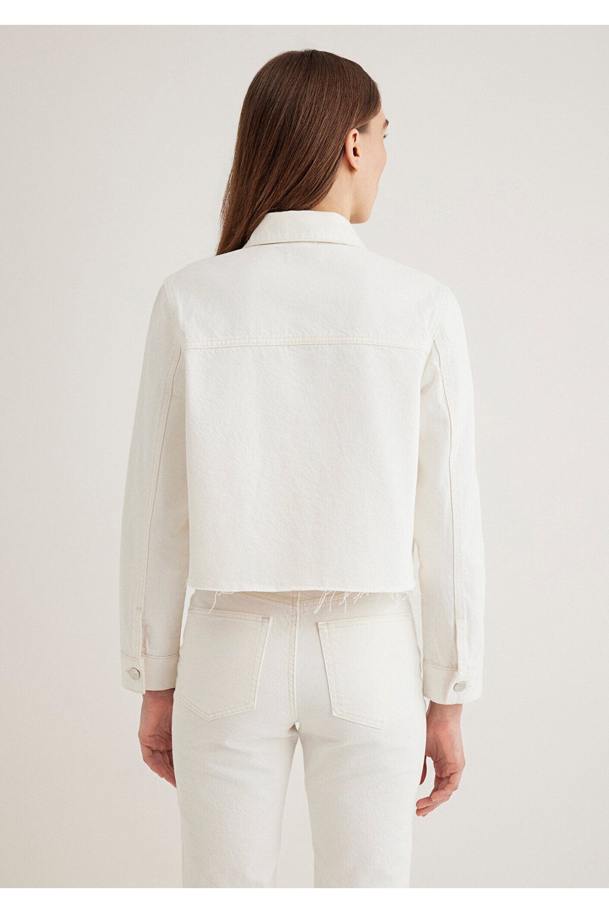 Mavi-Thalia Blue Premium White Jean Jacket 1110289-89161 4