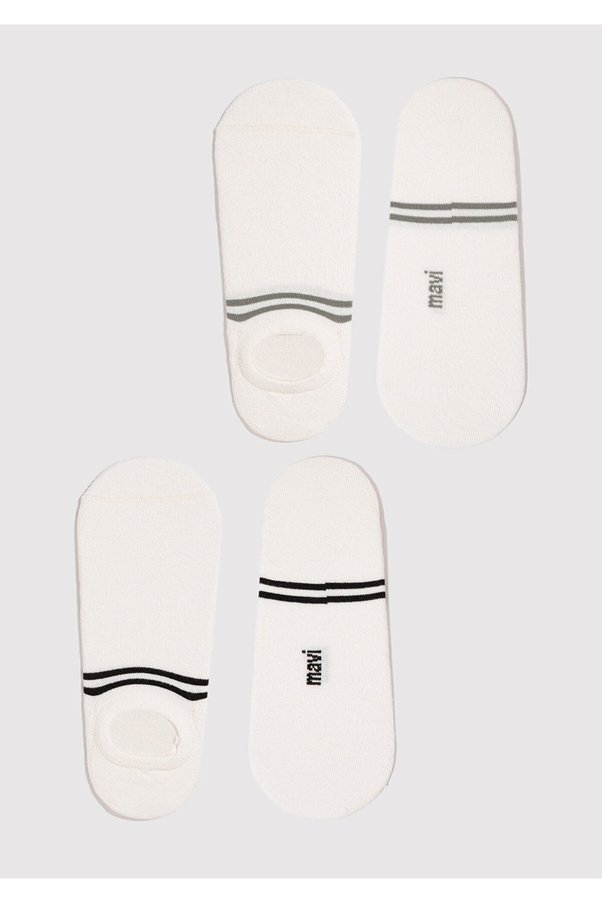 Mavi-2er-Pack Ballerina-Socken in Ecru092593-34523 1