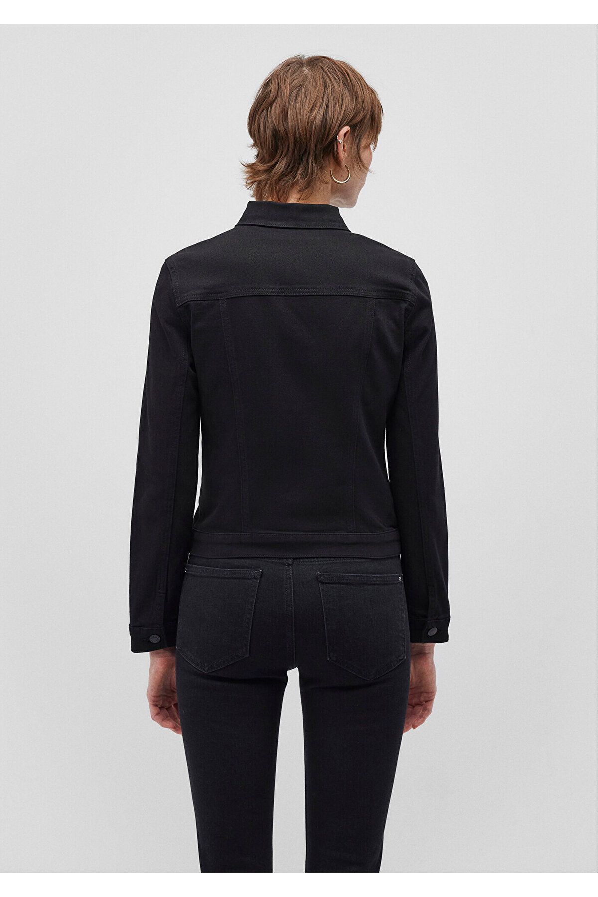 Mavi-Daisy Casual Black Jean Jacket - 1113627254 4