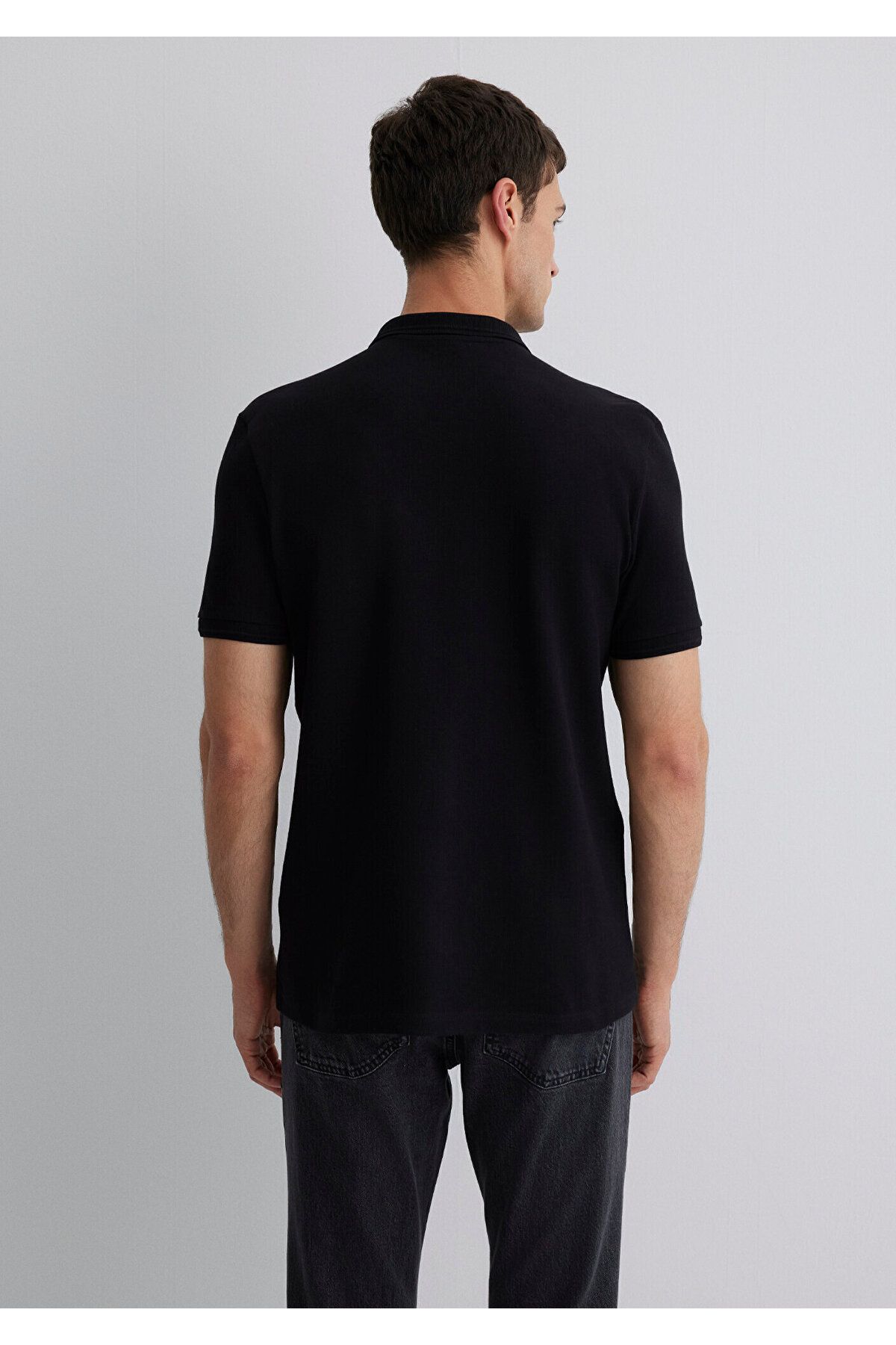 Mavi-Schwarzes Polo-T-Shirt Slim Fit / Schmaler Schnitt 064946-21842 4