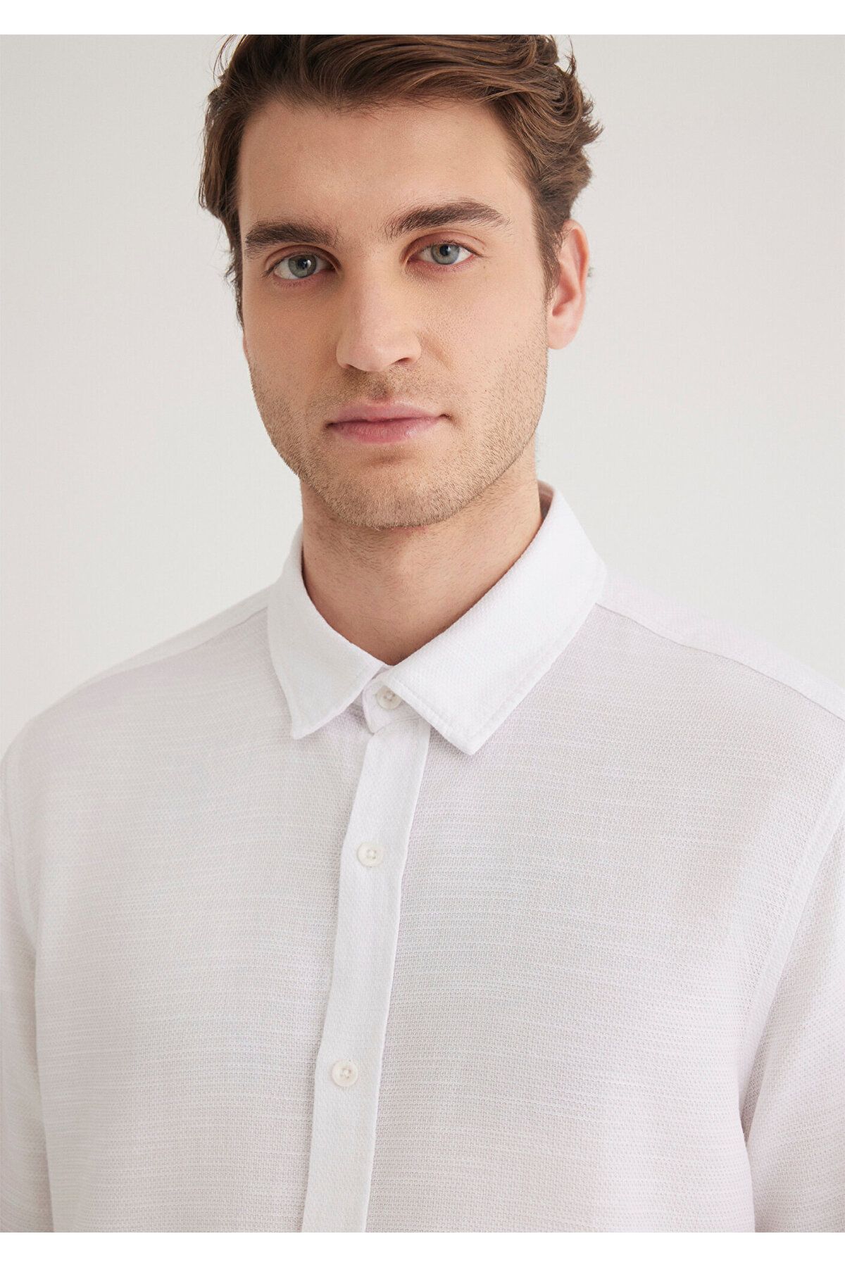 Mavi-White Shirt Fitted / Close-fitting Cut 020579-25705 5