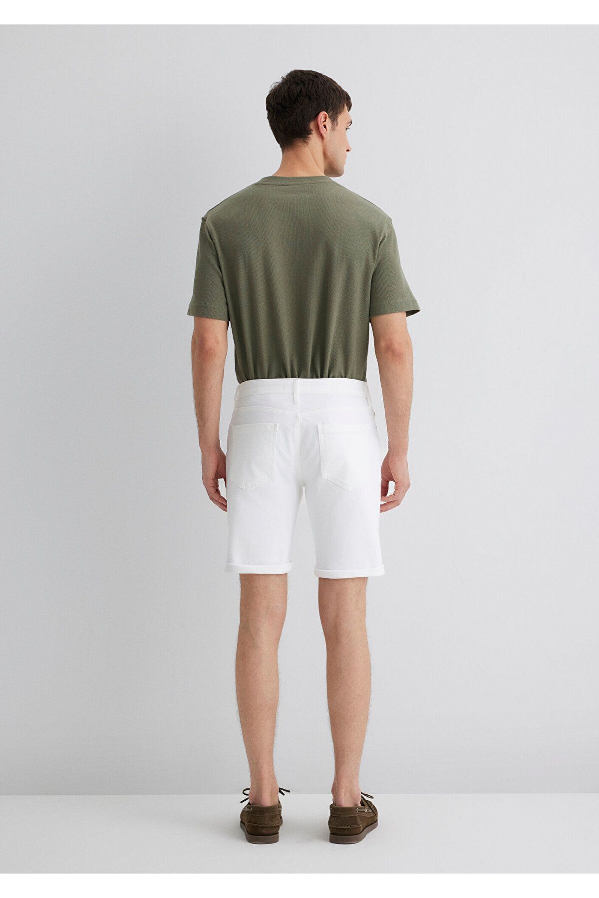 Mavi-Brian White Comfort Jeansshorts 0418423856 6