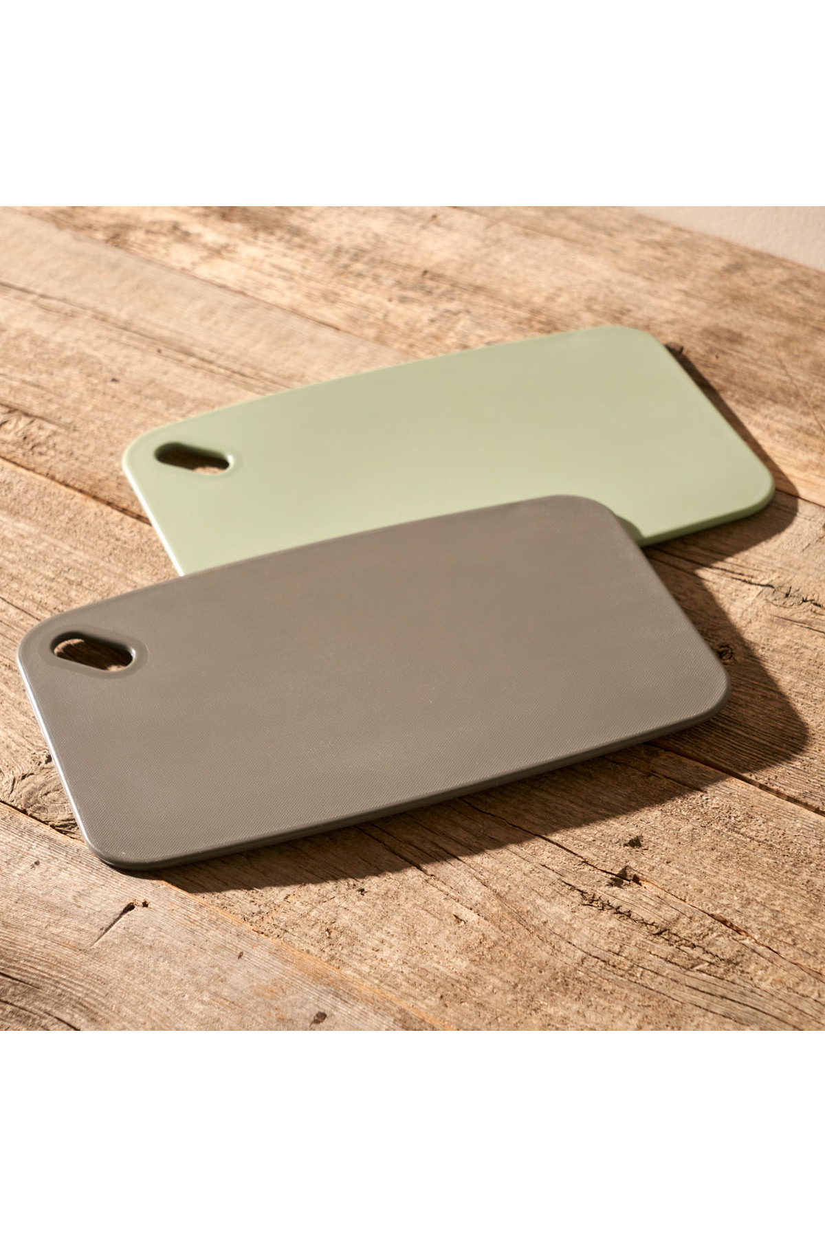 Bella Maison Ronna 2'li Kesme Tahtası Seti Yeşil-Gri (30x20x0,8 cm)