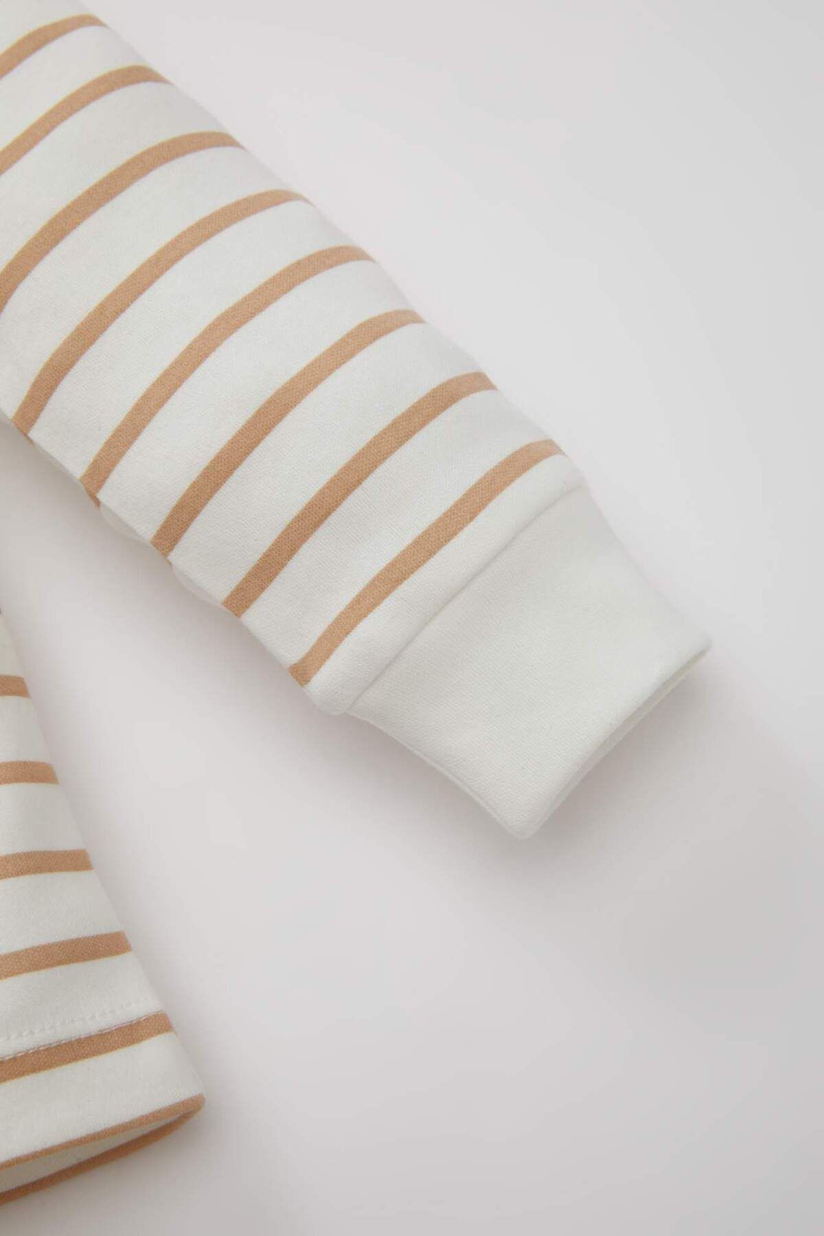 DeFacto-Set pijamale cu dungi pentru bebelusi - maneca lunga, talie elastica, scop lung D1777a524au 5