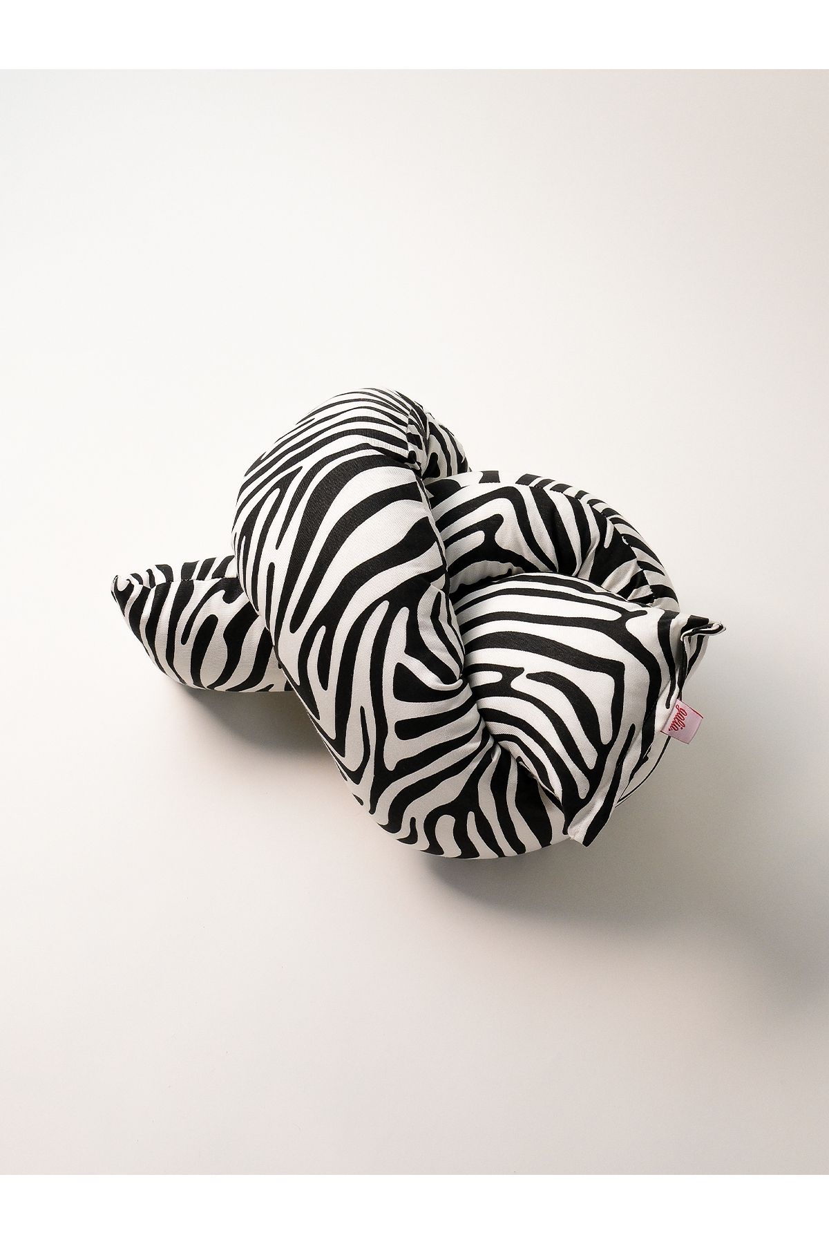 Galia Tasarım-Candy - Zebra Pattern Black and White Multi-Purpose U-Shaped Sausage Pillow 1