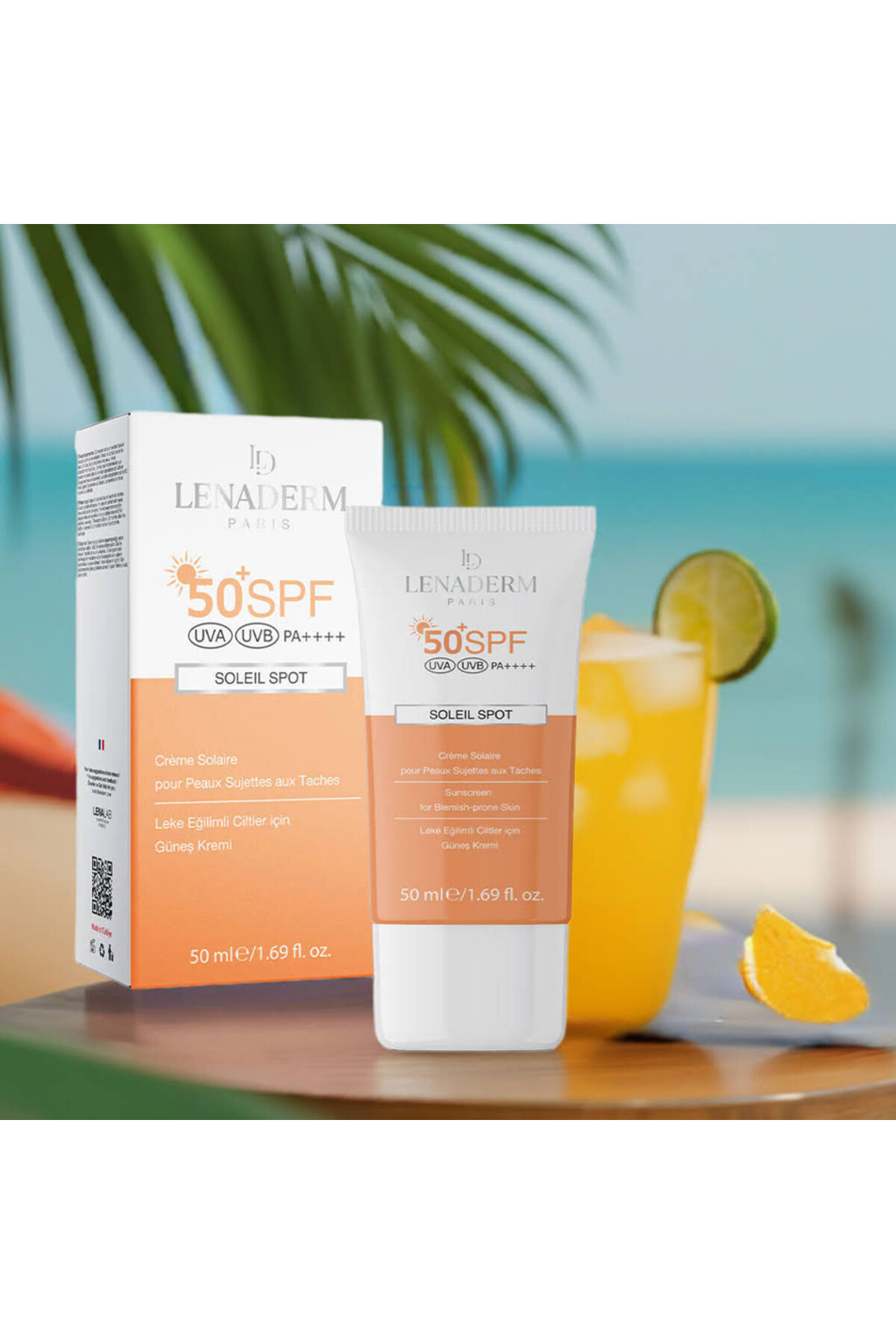 Lenaderm Soleil Spot Leke Eğilimli Ciltler Için Güneş Kremi 50 ml