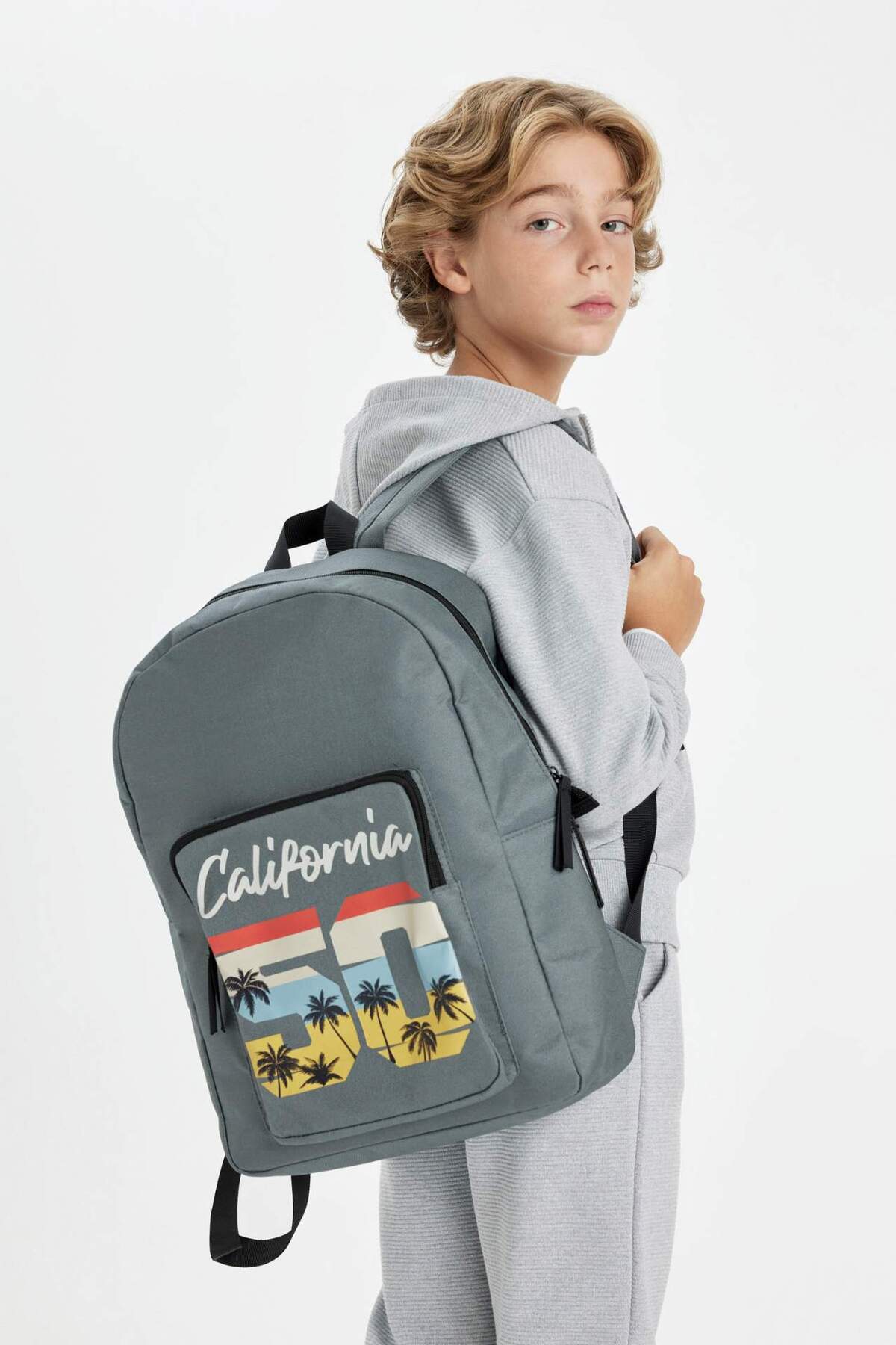 DeFacto-Unisex dětský školní batoh Oxford s potiskem C5541A8NS 1