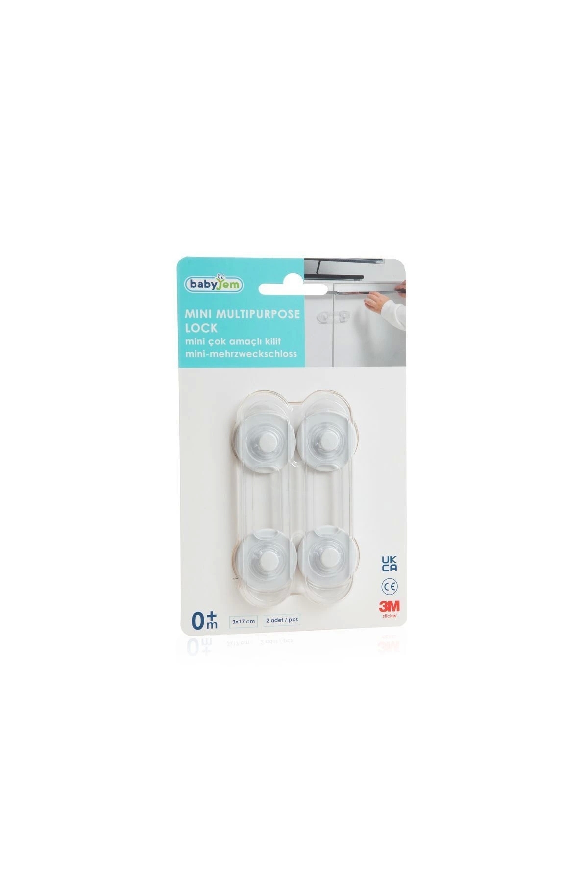Babyjem Beyaz Mini Çok Amaçlı Kilit 2 Adet fotoğrafı 7 (önizleme)