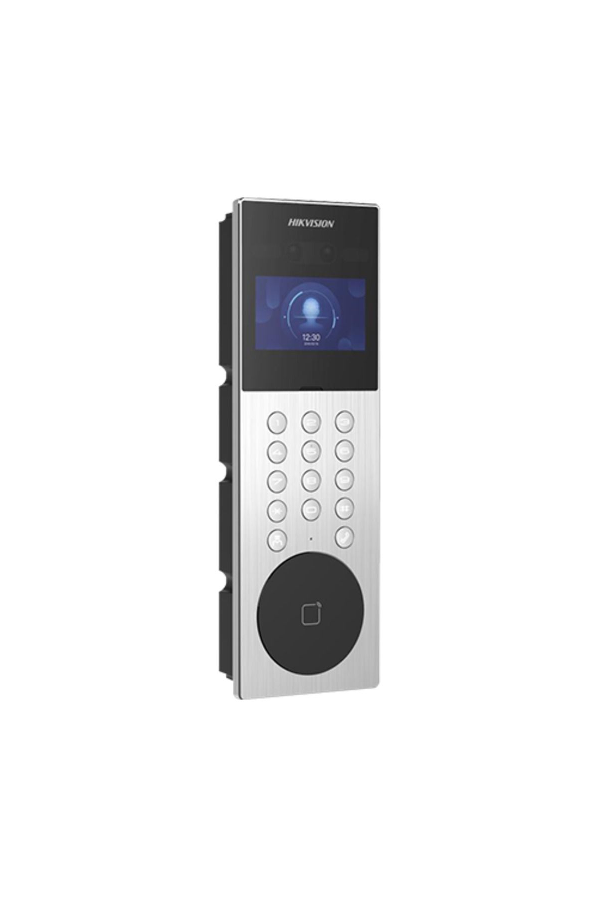 Hikvision-Videointerfon TCP/IP, ecran tactil de 4.3", 2x 2MP, recunoaștere facială, card, alarmă - DS-KD9203-ME6 3