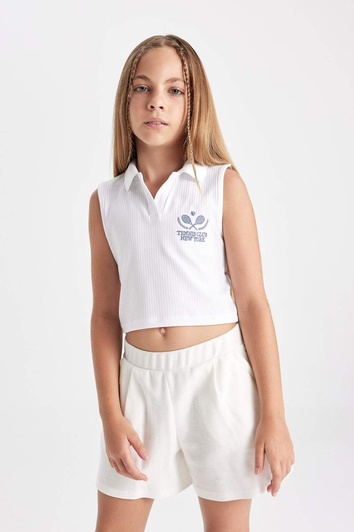 DeFacto-Polo Collar Girl's Athlete - Sport Printed, C4715A824SM 4