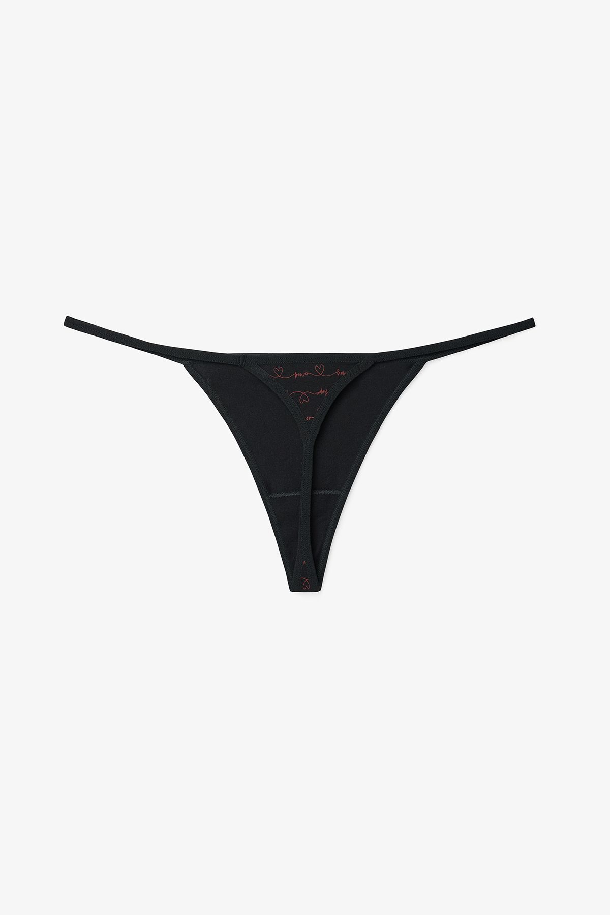 Penti-Hope Heart Patterned Low Waist 3-Piece String Panties 5