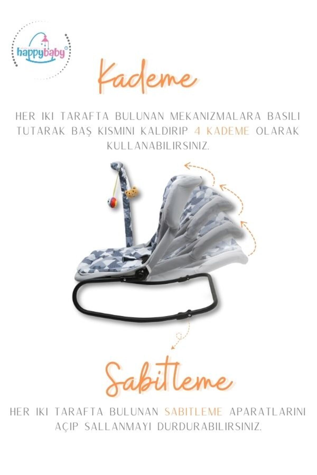 Happy Baby Elit Polo Anakucağı-kademeli-sallanır-sabitlenebilir-oyuncaklı -anakucagi - Hazır Kurulu Gelir fotoğrafı 2 (önizleme)