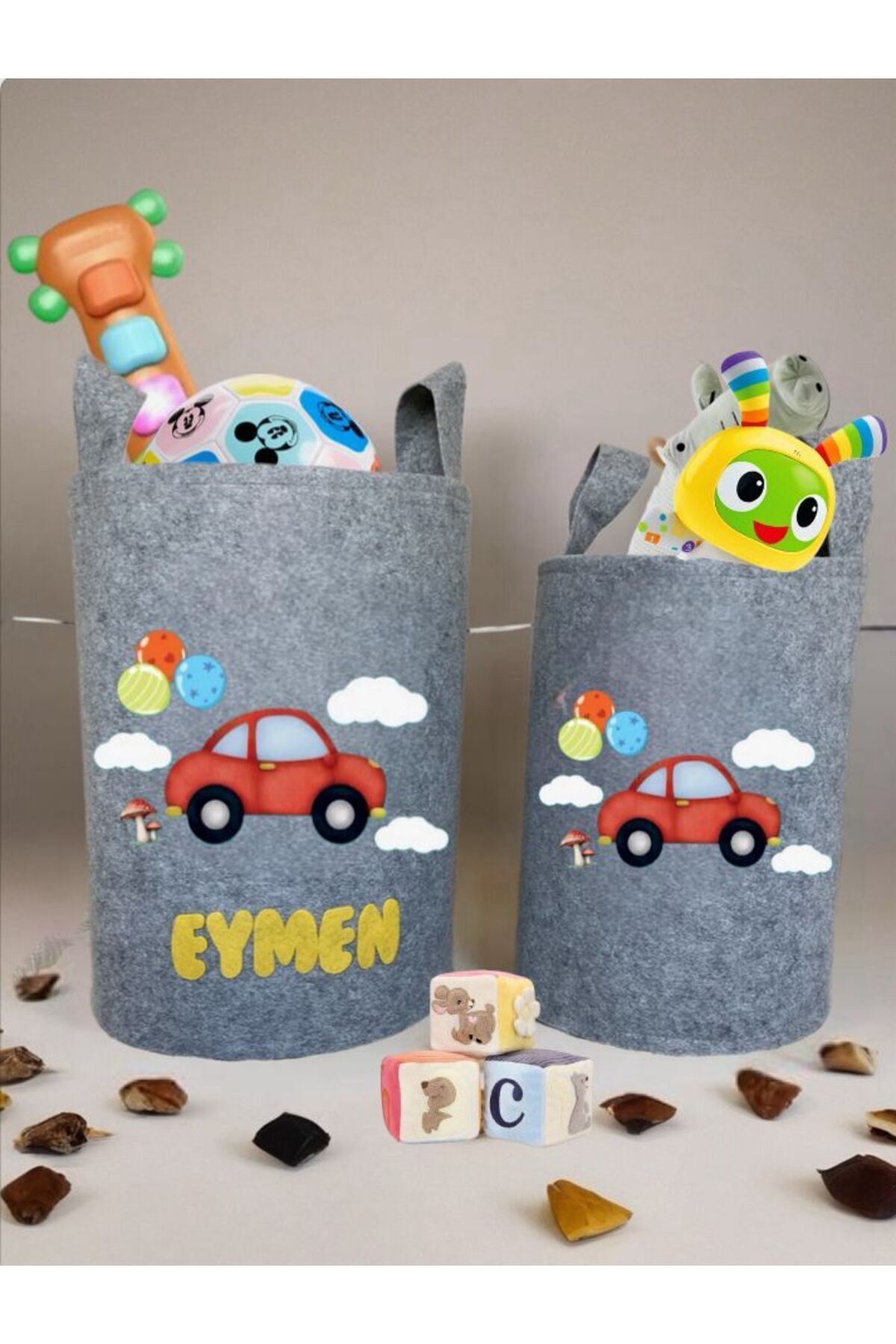 Bebekoda Çocuk Odası İçin İsme Özel Oyuncak & Kirli Sepeti – Hediyelik