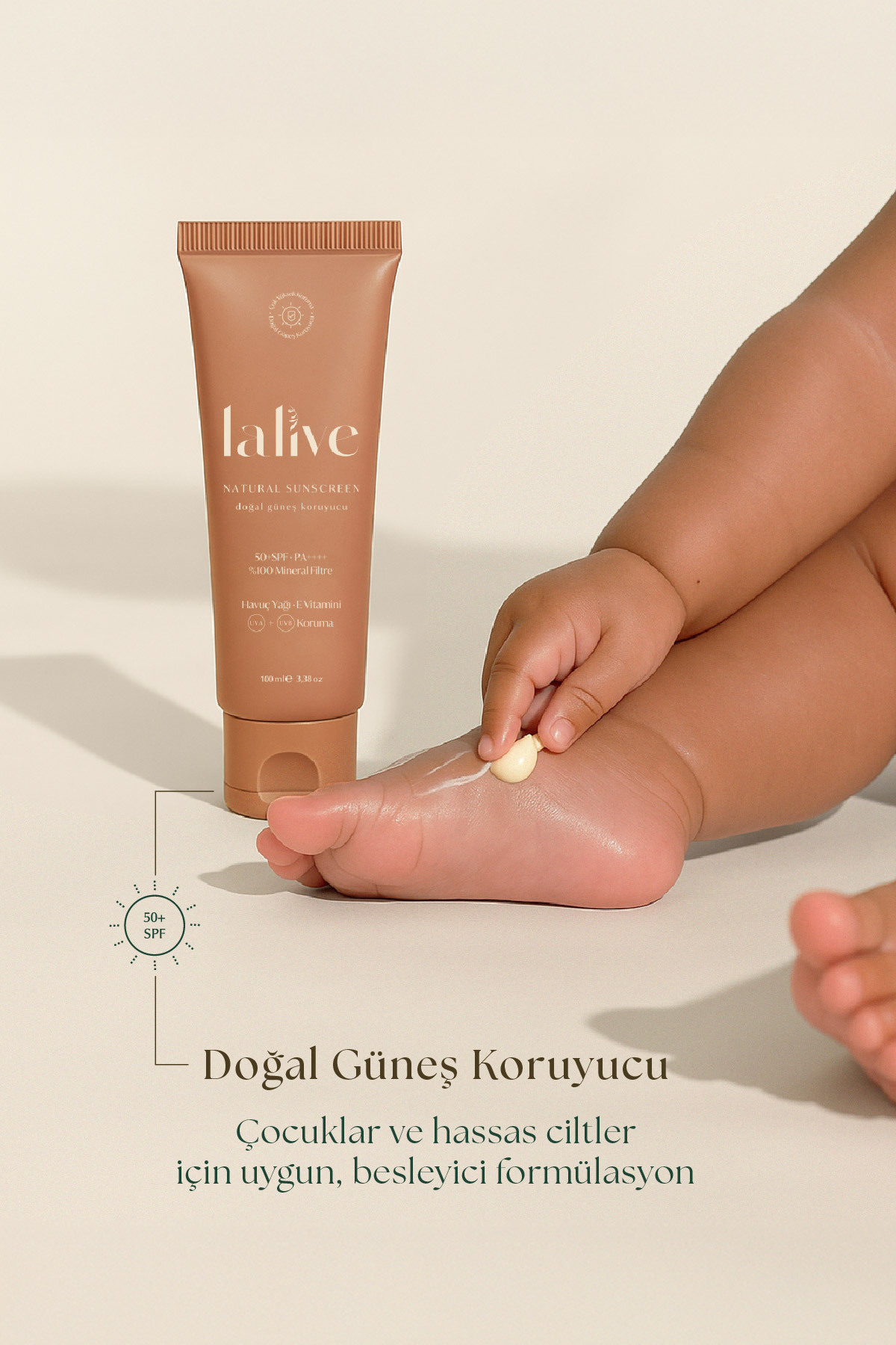 کرم ضد آفتاب ۱۰۰٪ طبیعی با فیلتر معدنی و محافظت بالا، SPF 50، ۱۰۰ میلی لیتر — ۱۵۳.۹۹.۰۳.۰۰۴ — تصویر 6 از 7