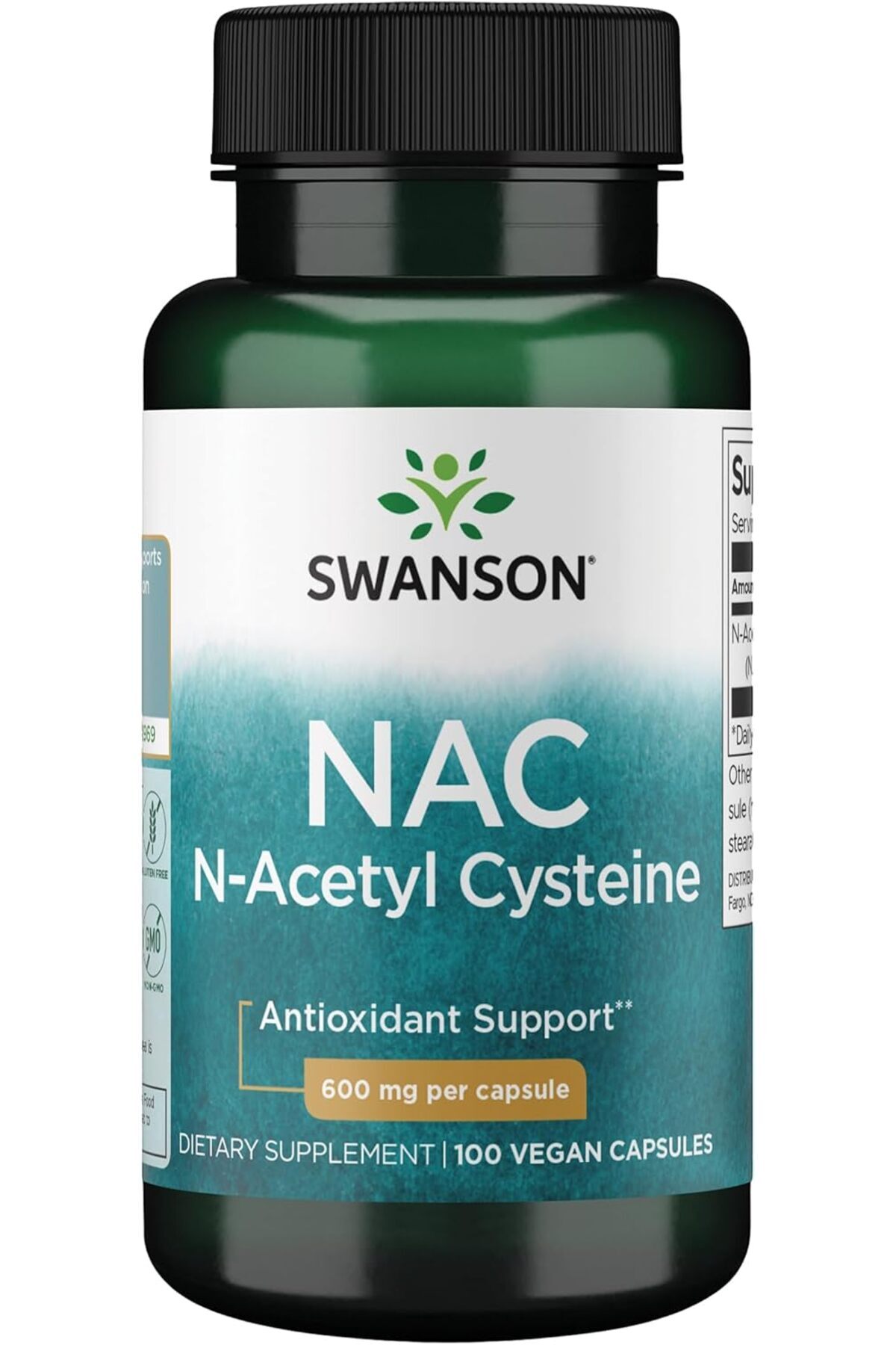 SWANSON Premium NA.C N-Acetyl Cysteine 600mg 100 Caps