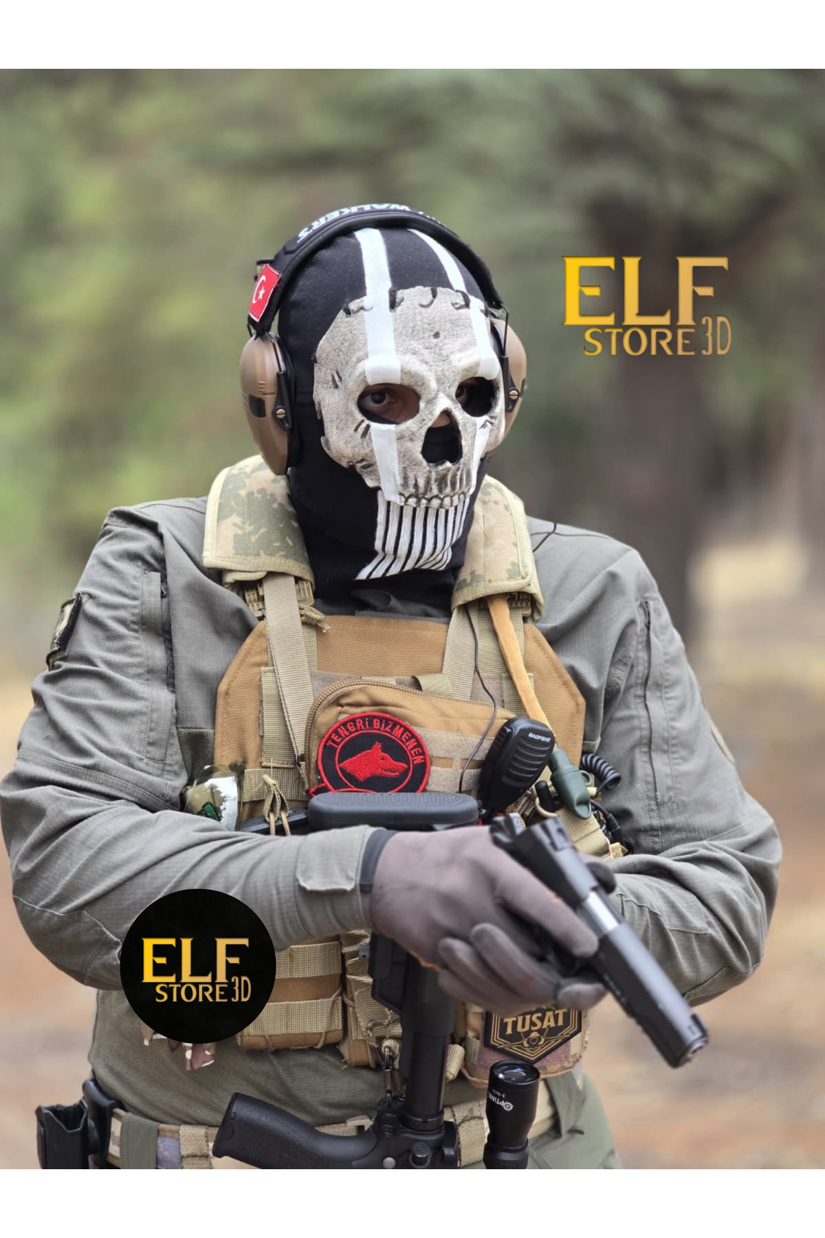 3dElfStore Ghost Maskesi Simon Riley Call Of Duty Modern Warfare ...