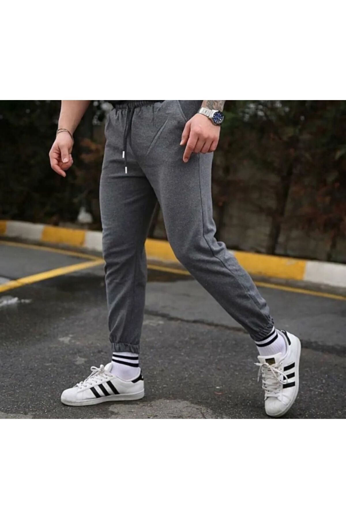 DURANSPORT  Paca Lastikli Kadın Ve Erkek Bel Slimfit Eşofman Altı