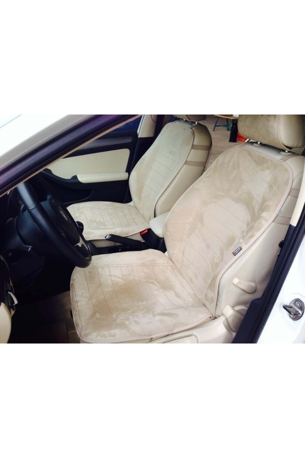 Genel Markalar Volkswagen Golf 6 Yeni Nesil Koltuk Koruyucu 2008-2012 Ön-Arka Kılıf Minder Bej fotoğrafı 3 (önizleme)