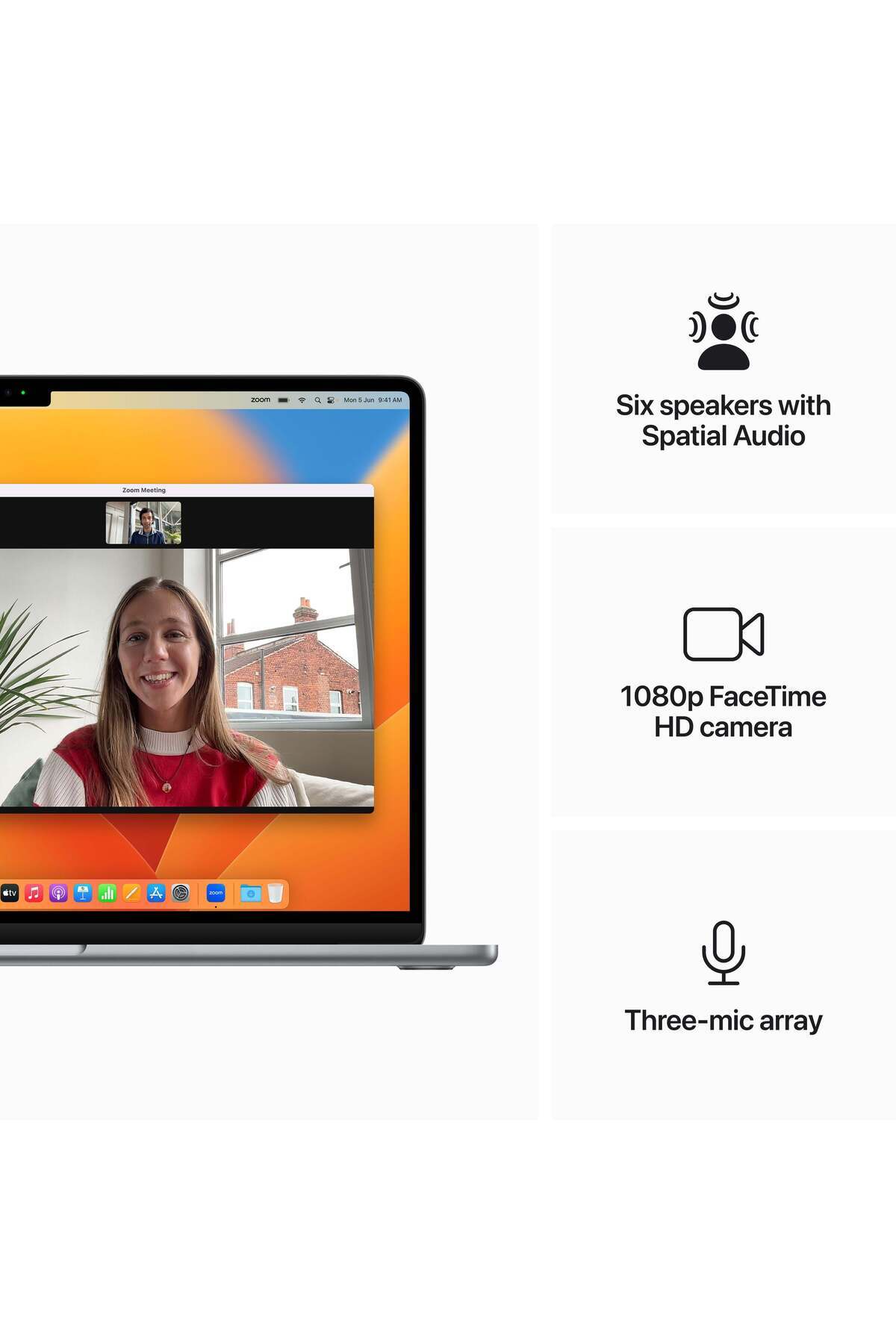 Apple-15-inch MacBook Air: M2 chip with 8_core CPU and 10_core GPU, 512GB SSD - Space Grey 6