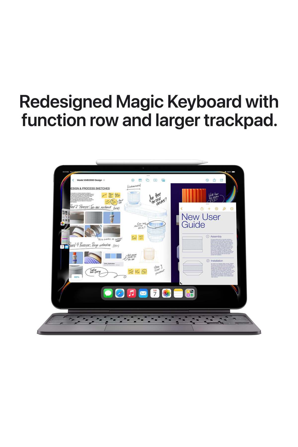 Apple-آيباد برو ١٣ بوصة واي فاي ٢٥٦ جيجابايت زجاج قياسي - فضي (M4) 8