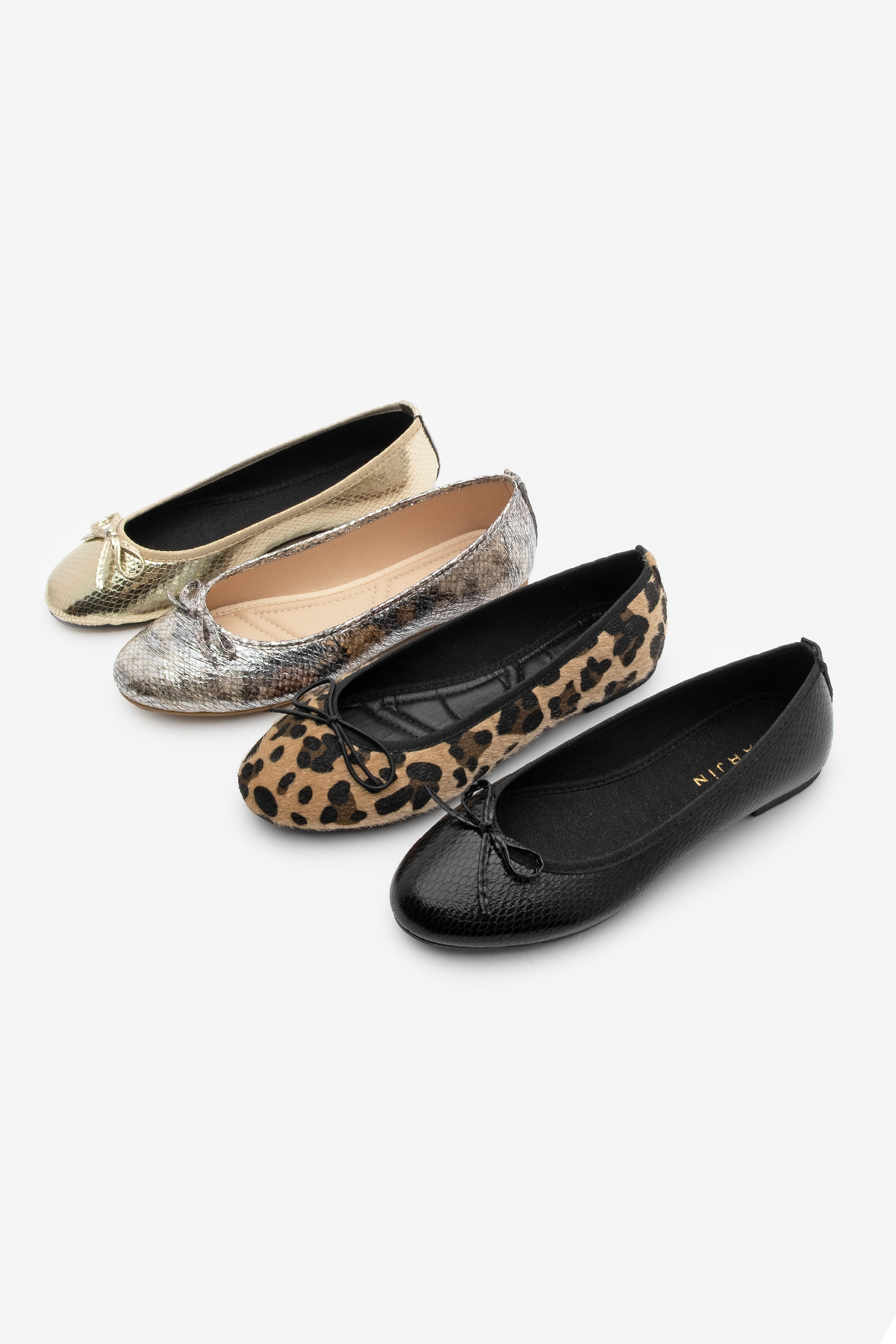 Marjin-Damen Täglich Ballerinas Runde Nase Ballerinas Ballerinas Adusa Leopard 8