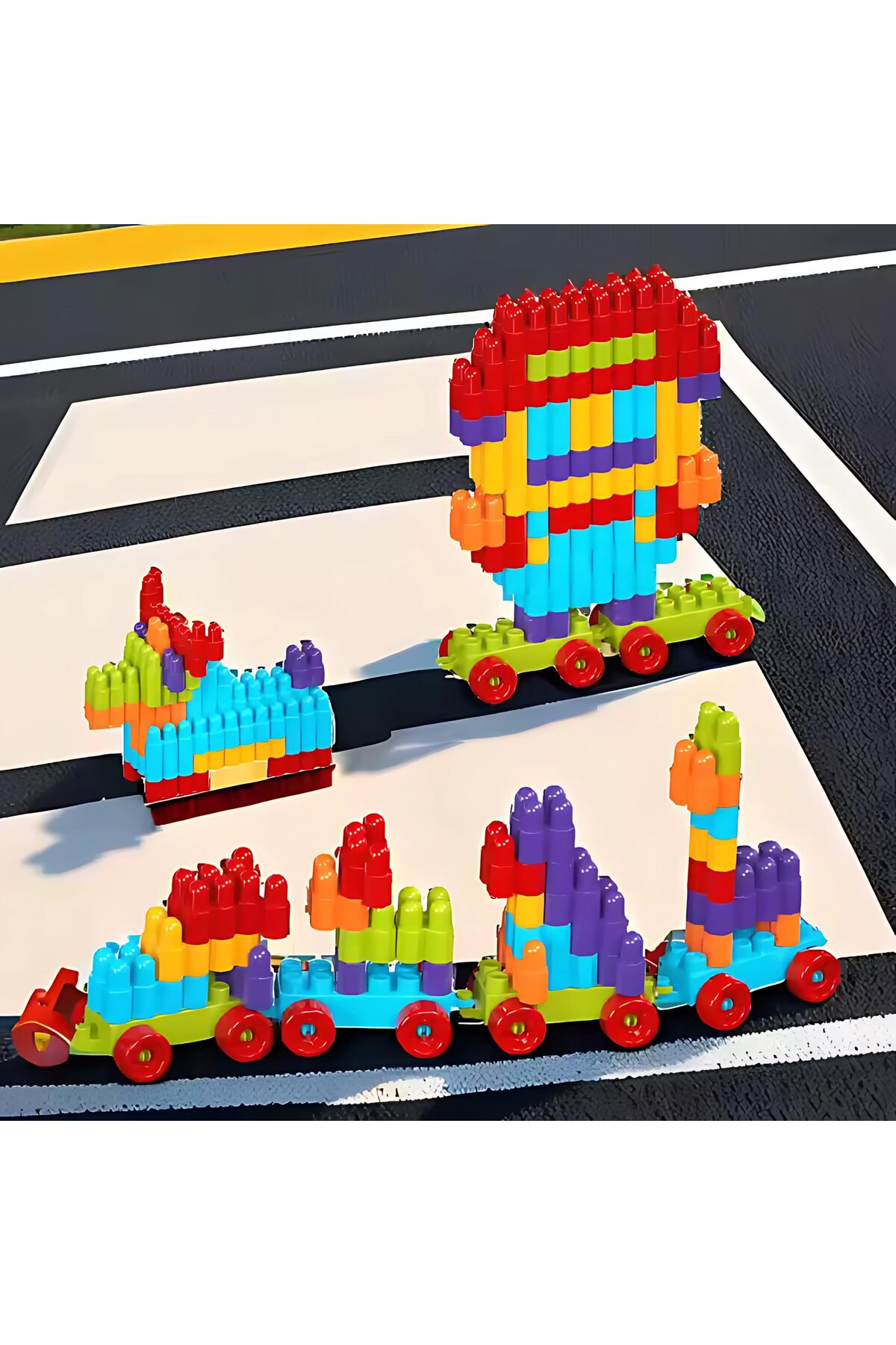 ست اسباببازی بلوکهای ساختنی دستساز – ۸۸ تکه