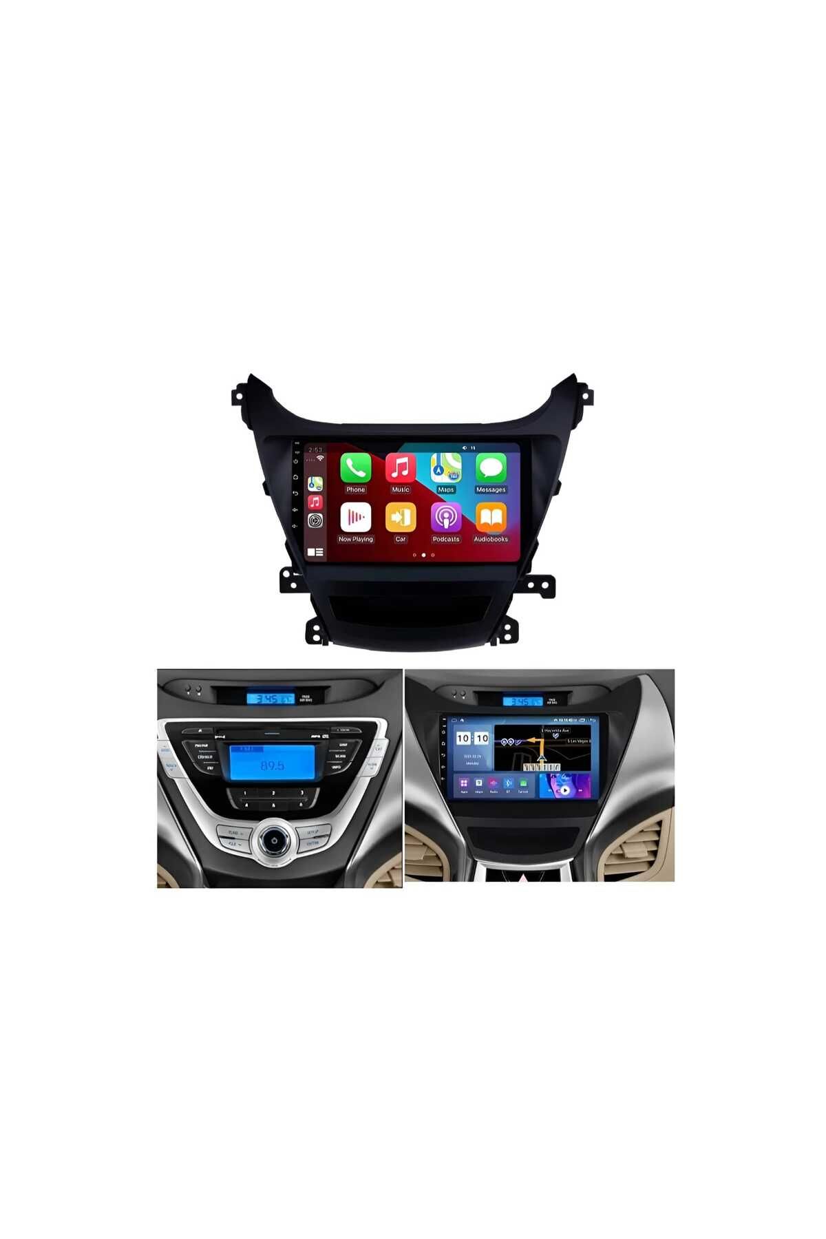 Hyundai-Android screen for Hyundai Elantra 2014-2015 model (4 RAM - 64 memory) supports CarPlay and Android Auto 3