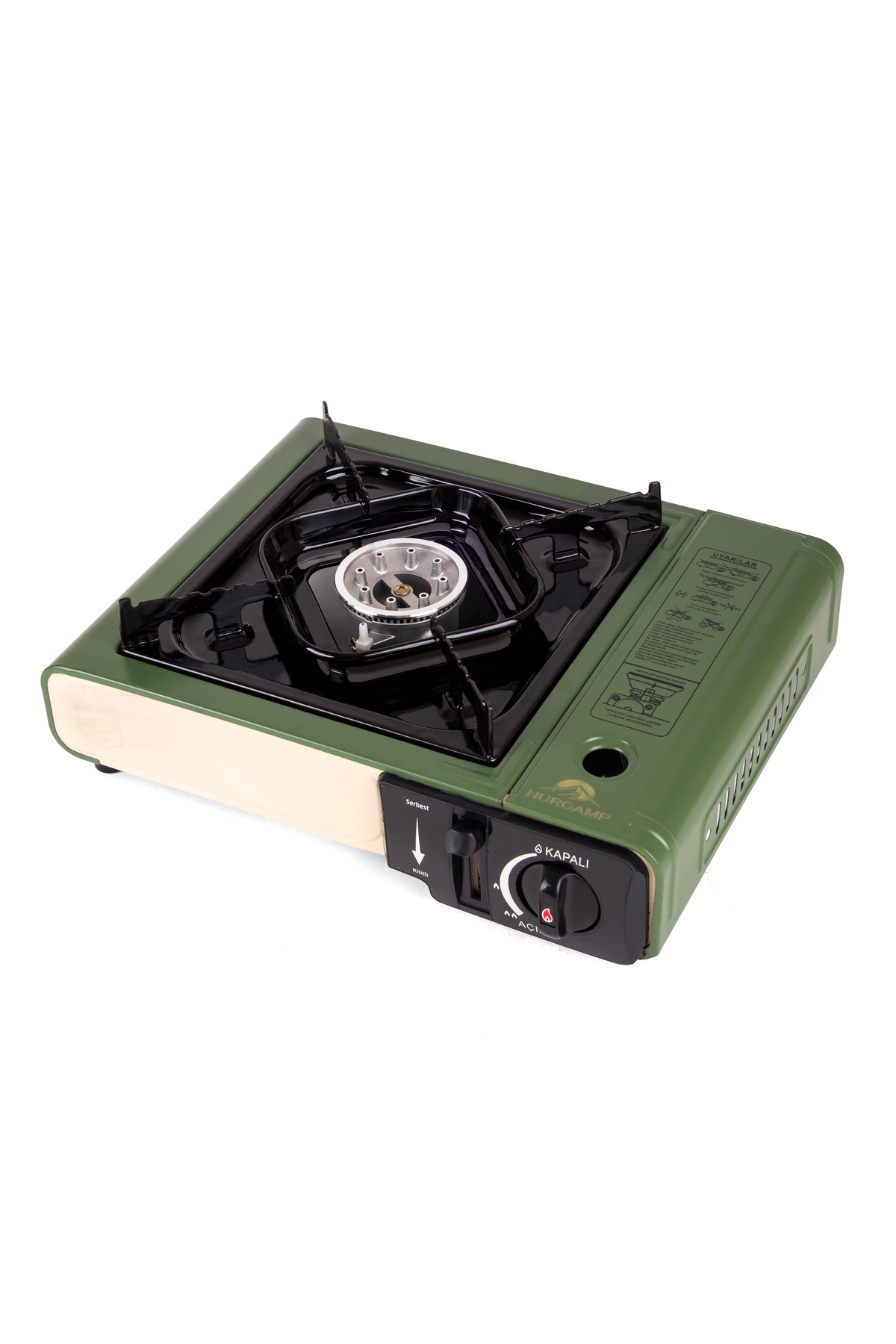 Single Portable Camp Stove Gas Stop Safety 4 Pieces 227 Cartridges