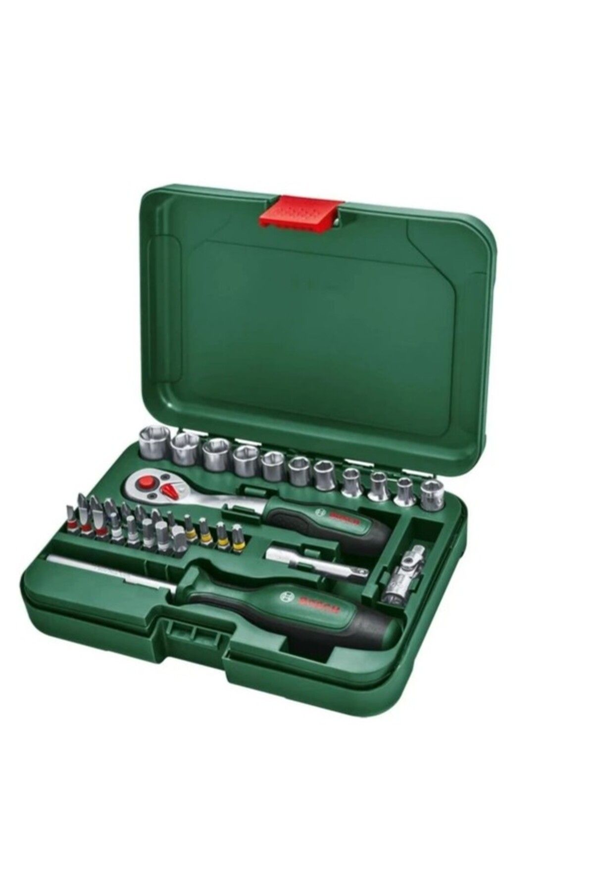 Bosch-Home and Garden 1/4" Socket and Screwdriver Set 34 Pieces - 1600A02BY1 1