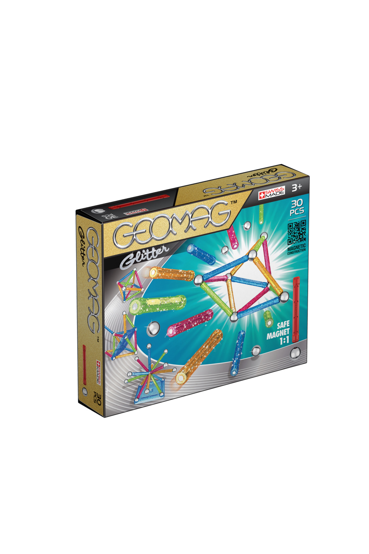 میله مغناطیسی اکلیلی | اسباب‌بازی‌های ساختنی برای نوپاها | میله‌های مغناطیسی اکلیلی با روکش فلزی