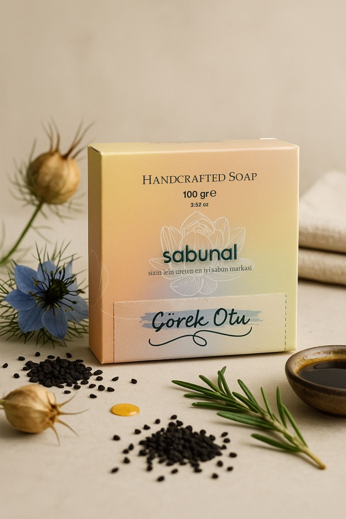 sabunal-Black Cumin Soap 2 Pieces - Natural, Refreshing and Anti-Acne Soap 4