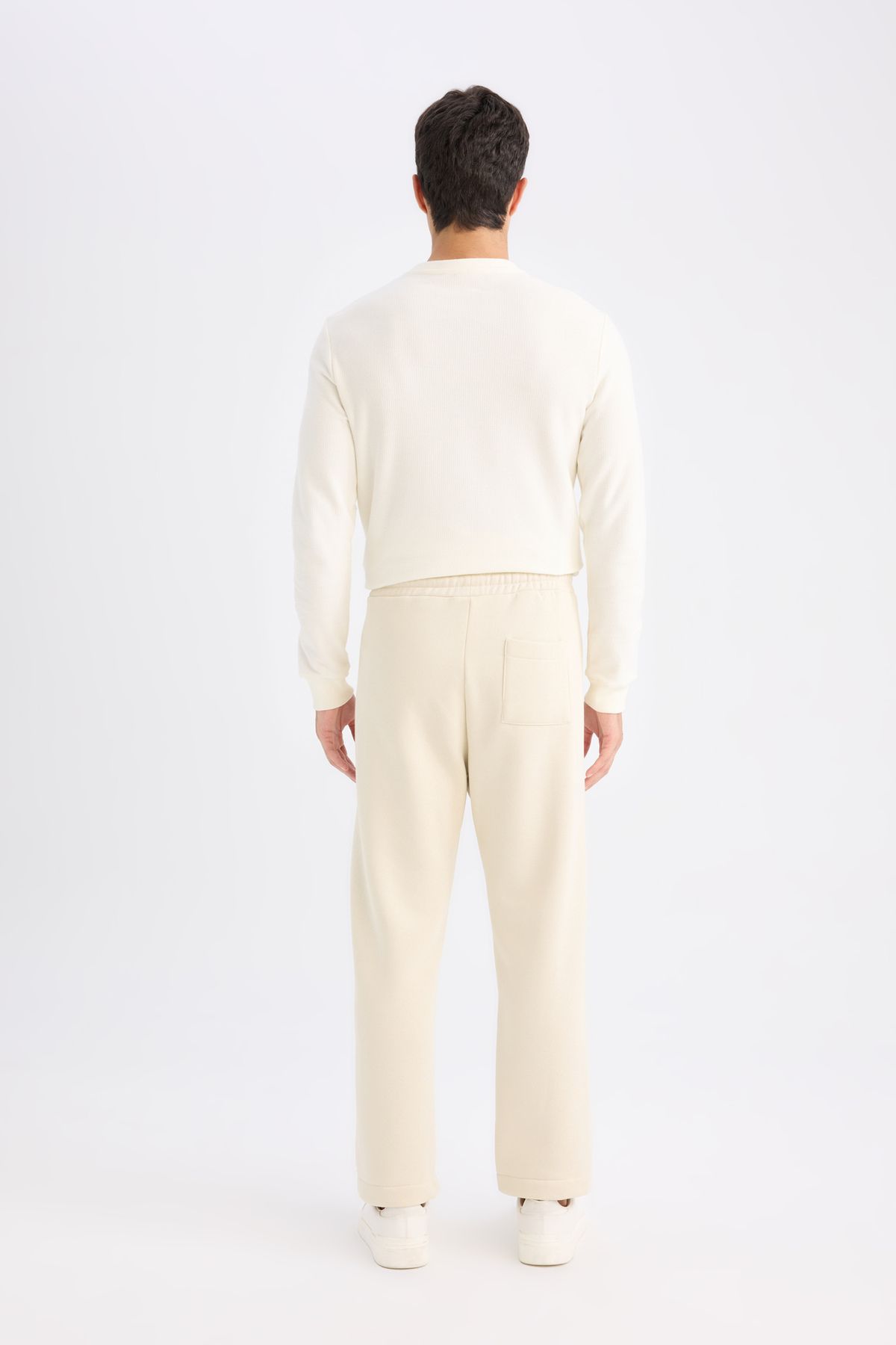 DeFacto-Jogginghose mit normaler Passform, elastischer Taille, Basic, einfarbig, mit Taschen, gerader Beinabschluss D9707AX24AU 8