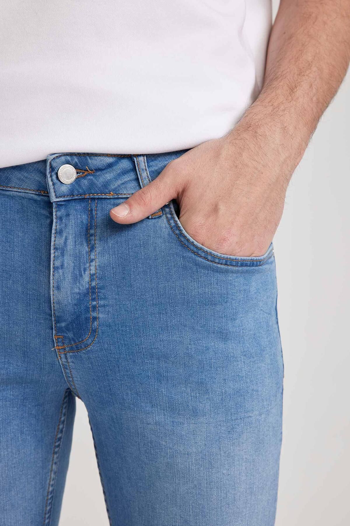 DeFacto-Skinny Fit Jean Bermuda Σορτς A4803AX24SM 6