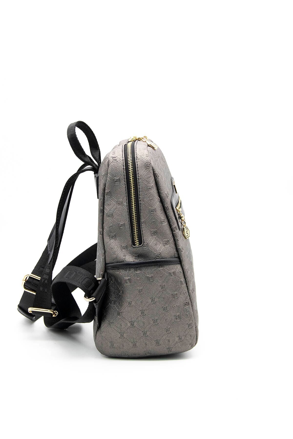 Silver Polo-Silver & Polo Platinum - Black Sp866 Women's Backpack 3
