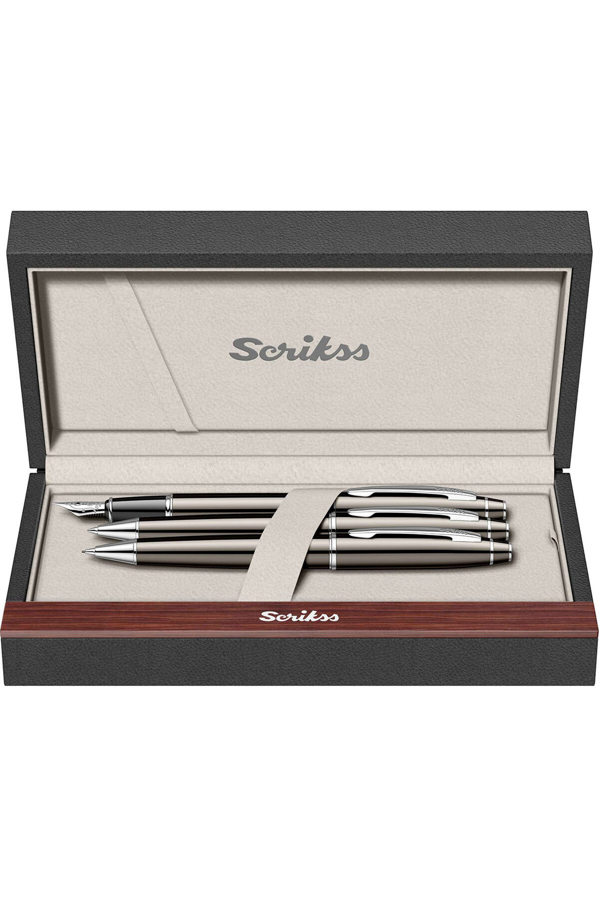 Scrikss WizDesign 35 DOLMAKALEM + TÜKENMEZKALEM + VERSATİL SET TİTANYUM (GARANTİLİ-LÜKS KUTULU-KİŞİYE ÖZEL)