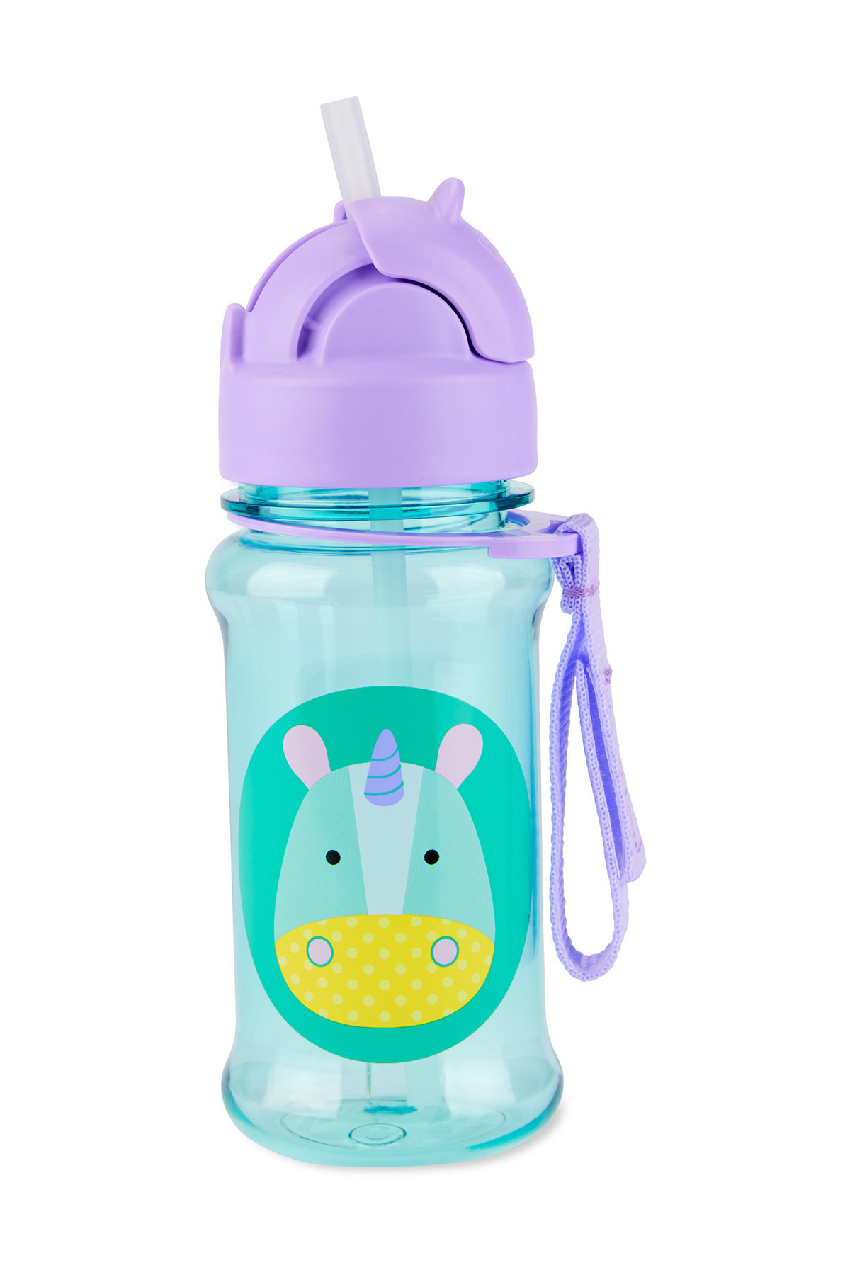 Skip Hop-Zoo Tritan Water Bottle Unicorn with Straw 2