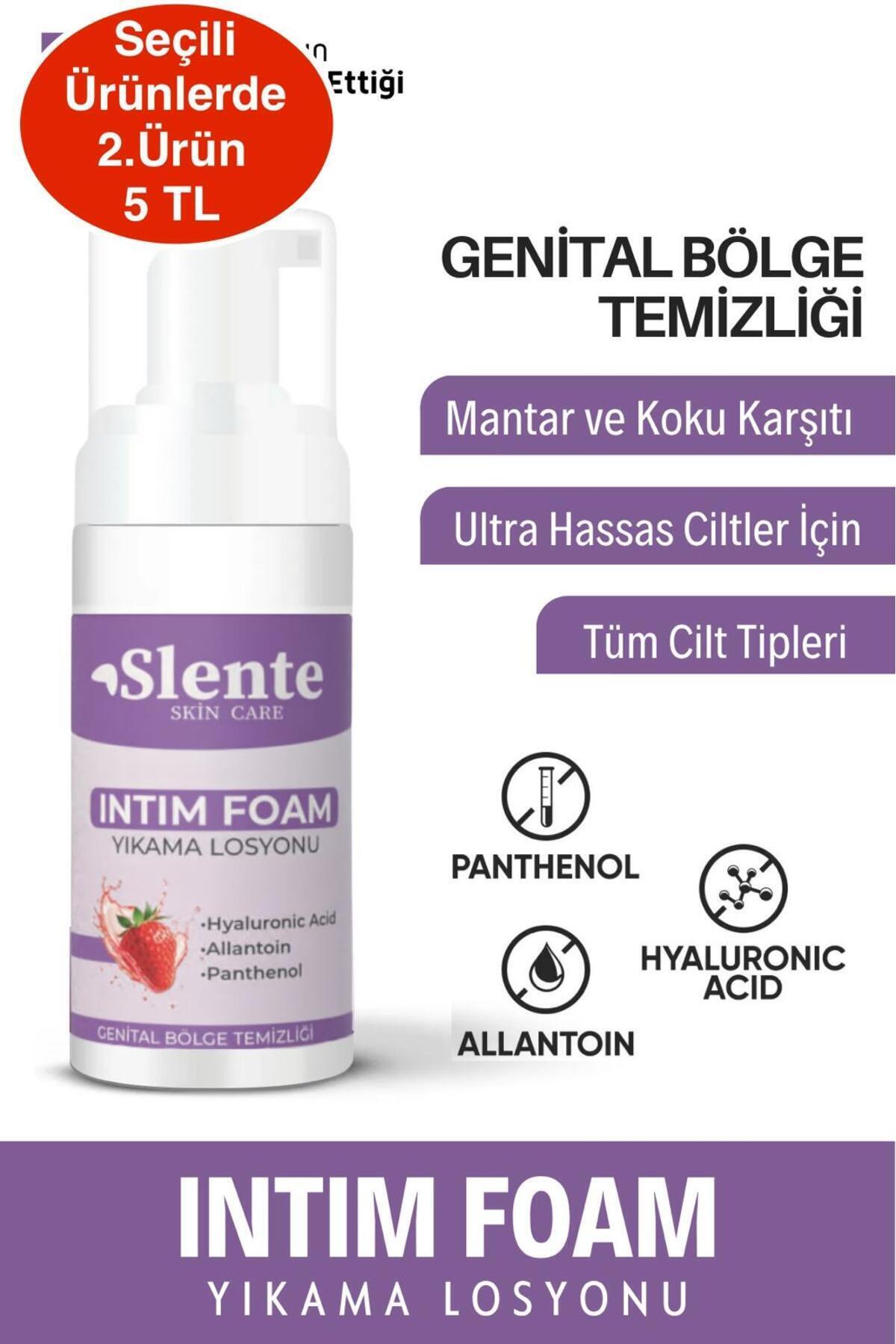 SLENTE Genital Bölge, Koku,Mantar Giderici ,Beyazlatma Etkili Çilekli Intim Köpüğü 150 ml