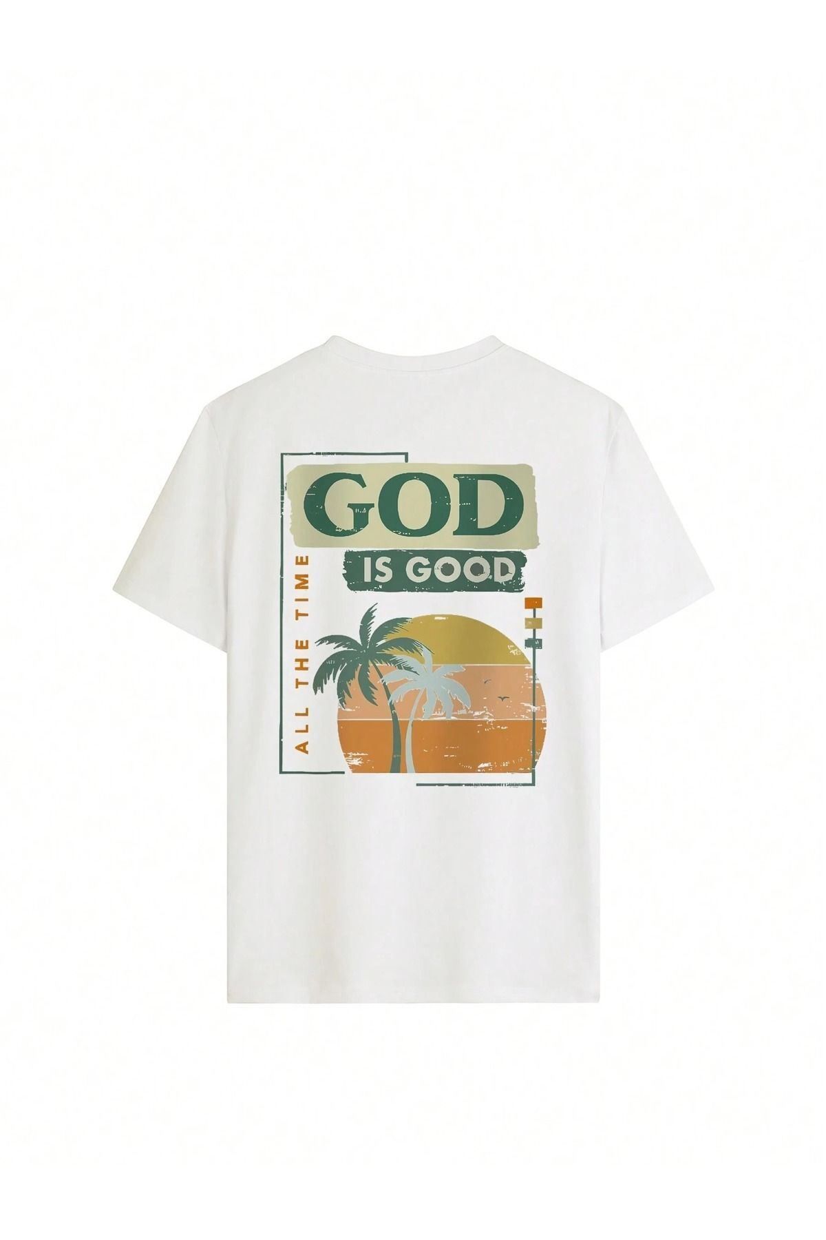 CLAYES-Tricou God Good Single Jersey - Tricou cu mânecă scurtă oversize, cu decolteu, cu imprimeu alb 2