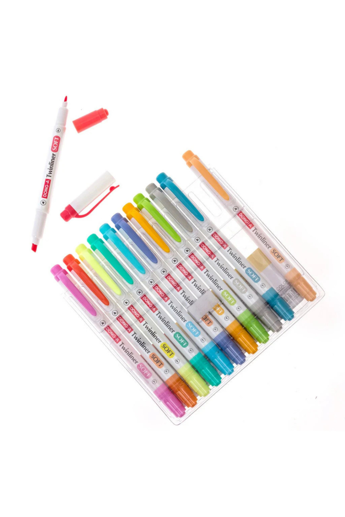 Dong-A-Twinliner Soft Highlighter Double Sided Set of 12 5