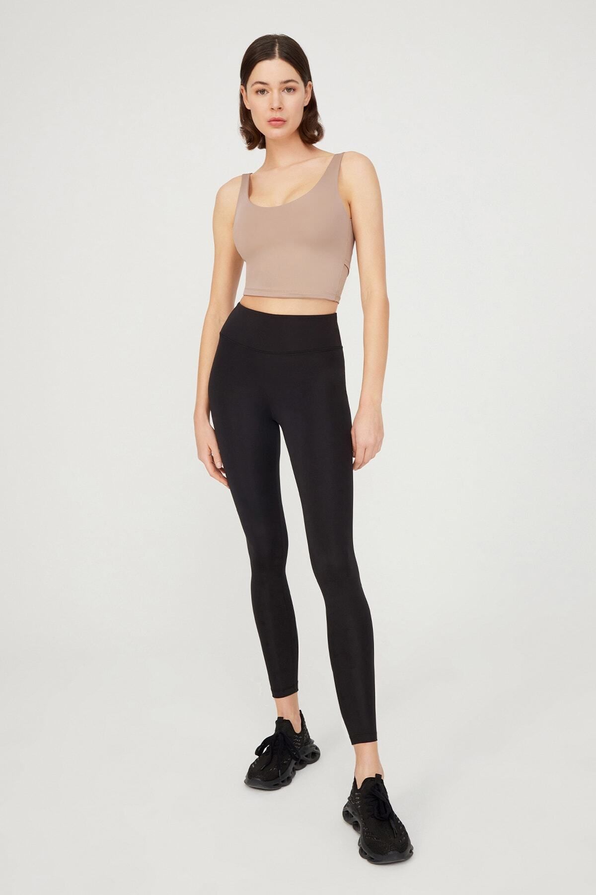 Los Ojos-Béžová Lehce podepřená Zadní strana Detailně zakrytá Crop Top Bustier Cropped 4